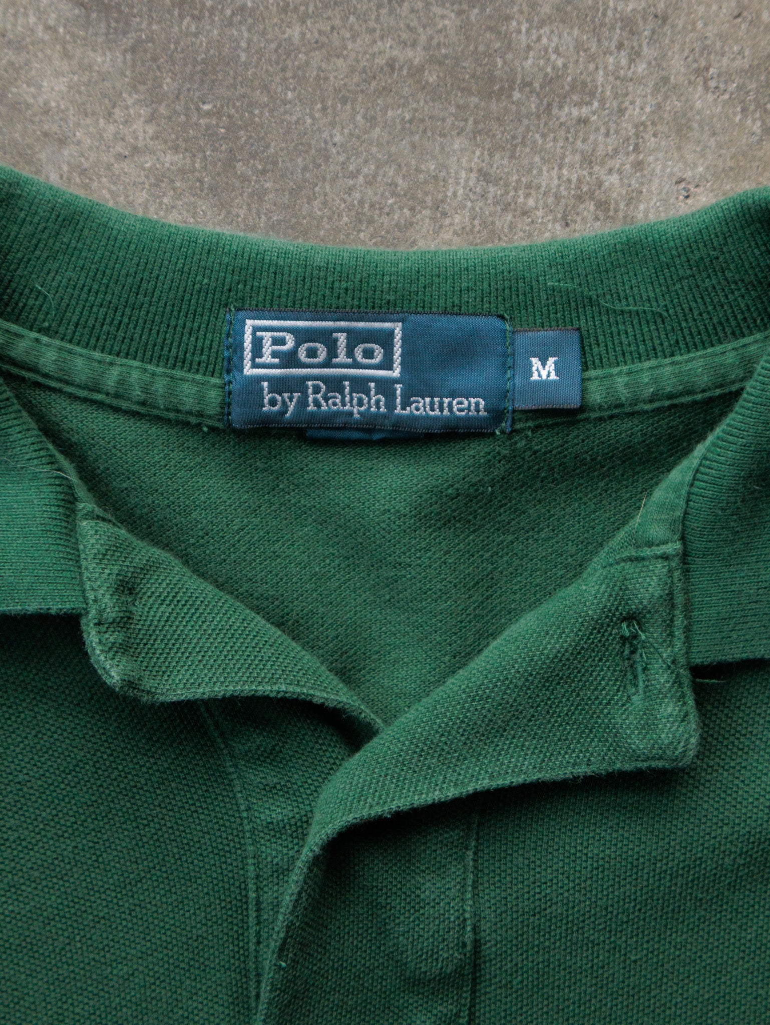 Vintage 90s Green Polo Ralph Lauren Shirt (M)