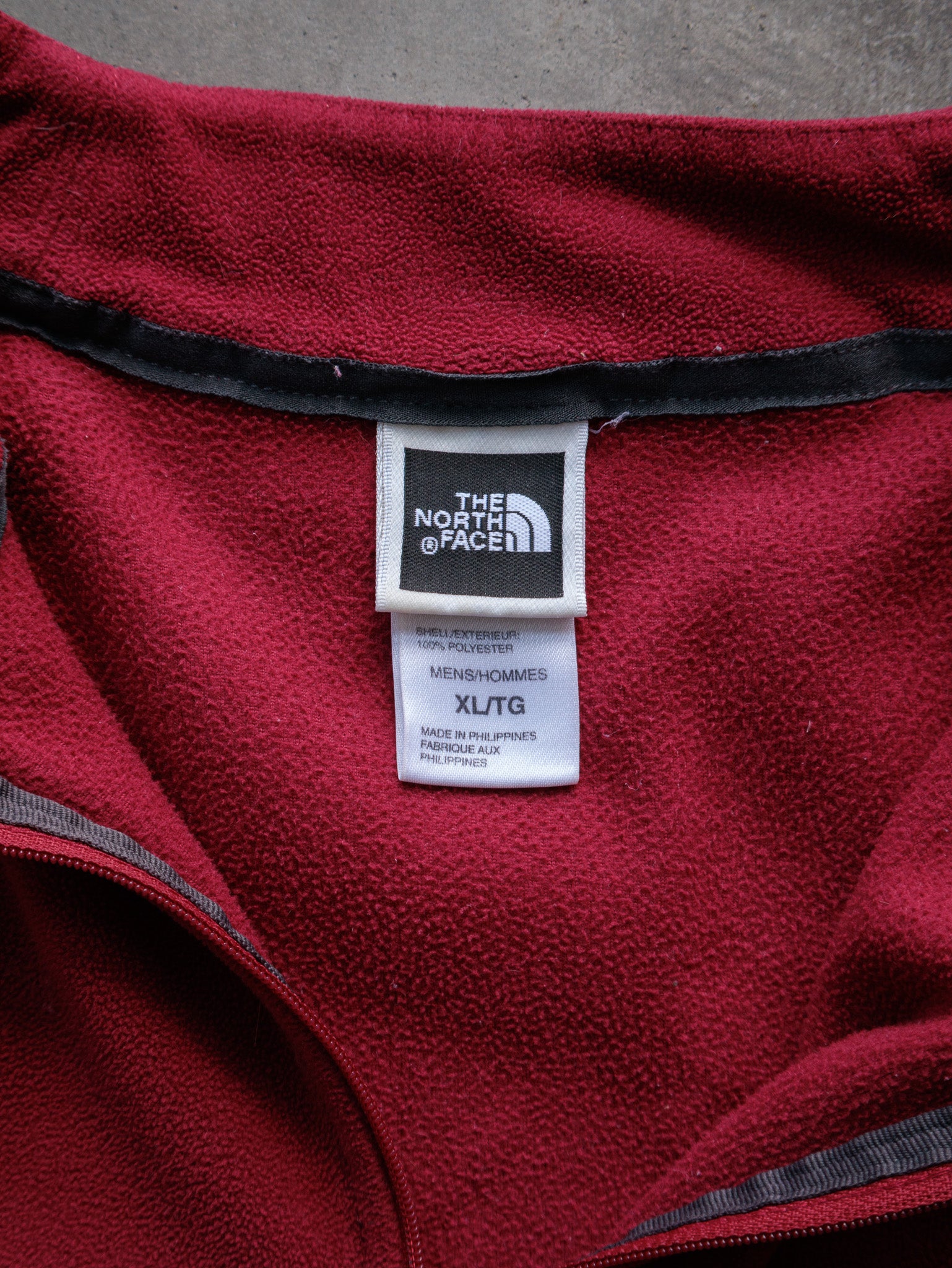 Vintage Red The North Face Fleece Quarter Zip (XL)