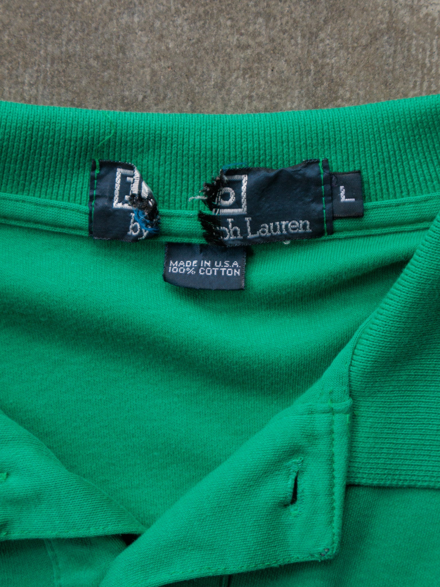 Vintage 90s Green Polo Ralph Lauren Shirt (L)