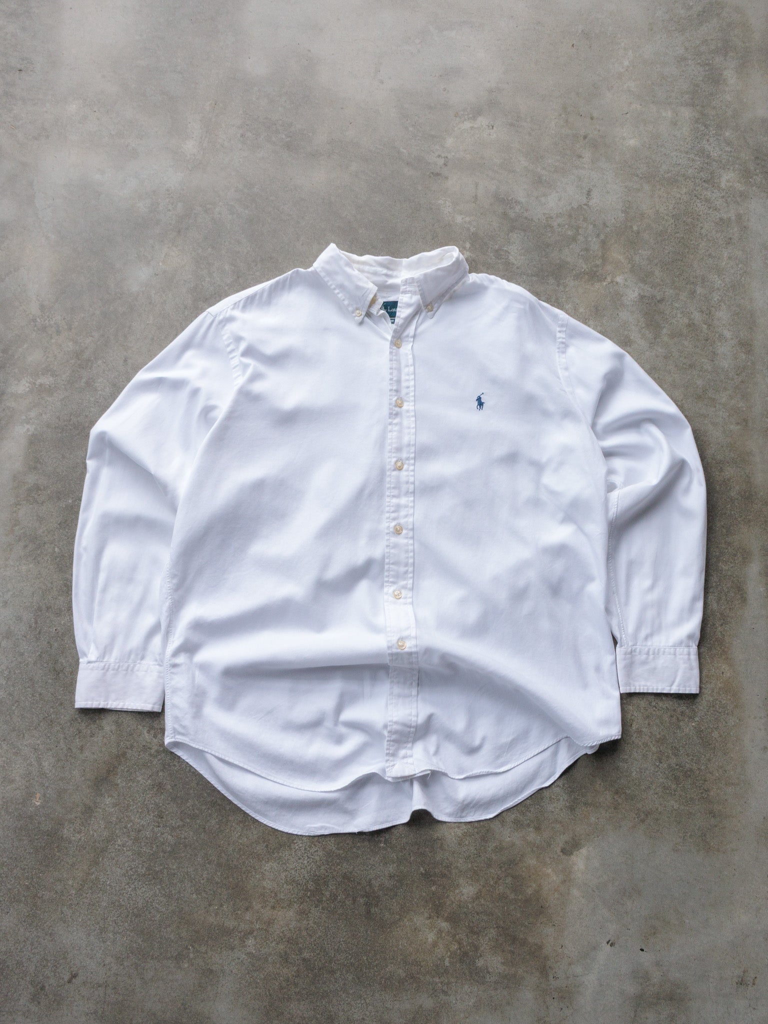 Vintage White Ralph Lauren Shirt (L)