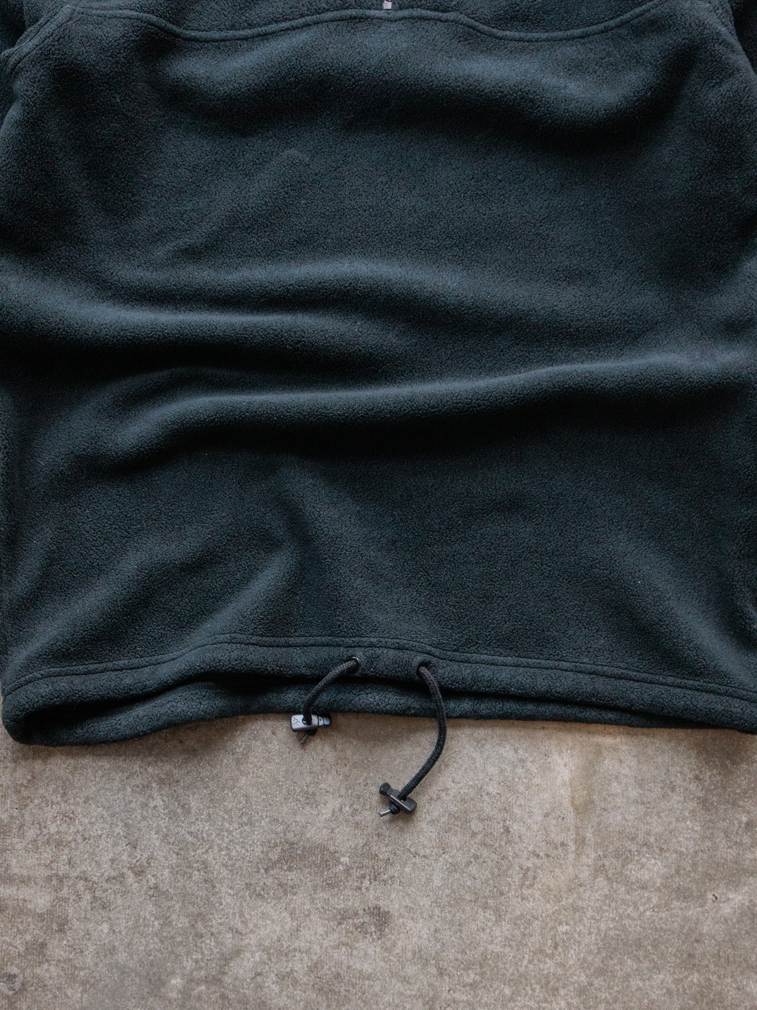 Vintage 00s Green Adidas Fleece Quarter Zip (L)