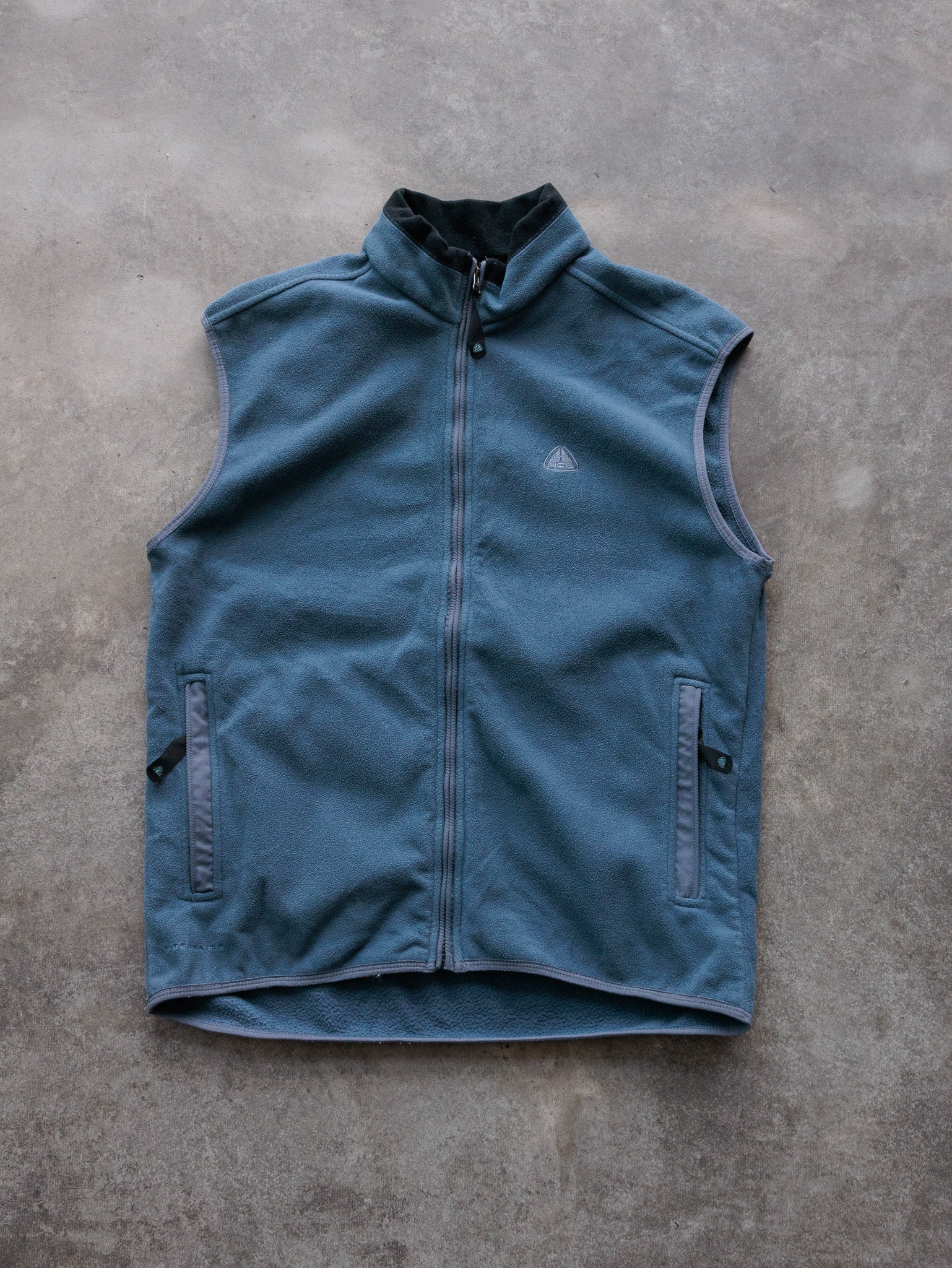 Vintage 00s Blue Nike ACG Fleece Vest (XL)