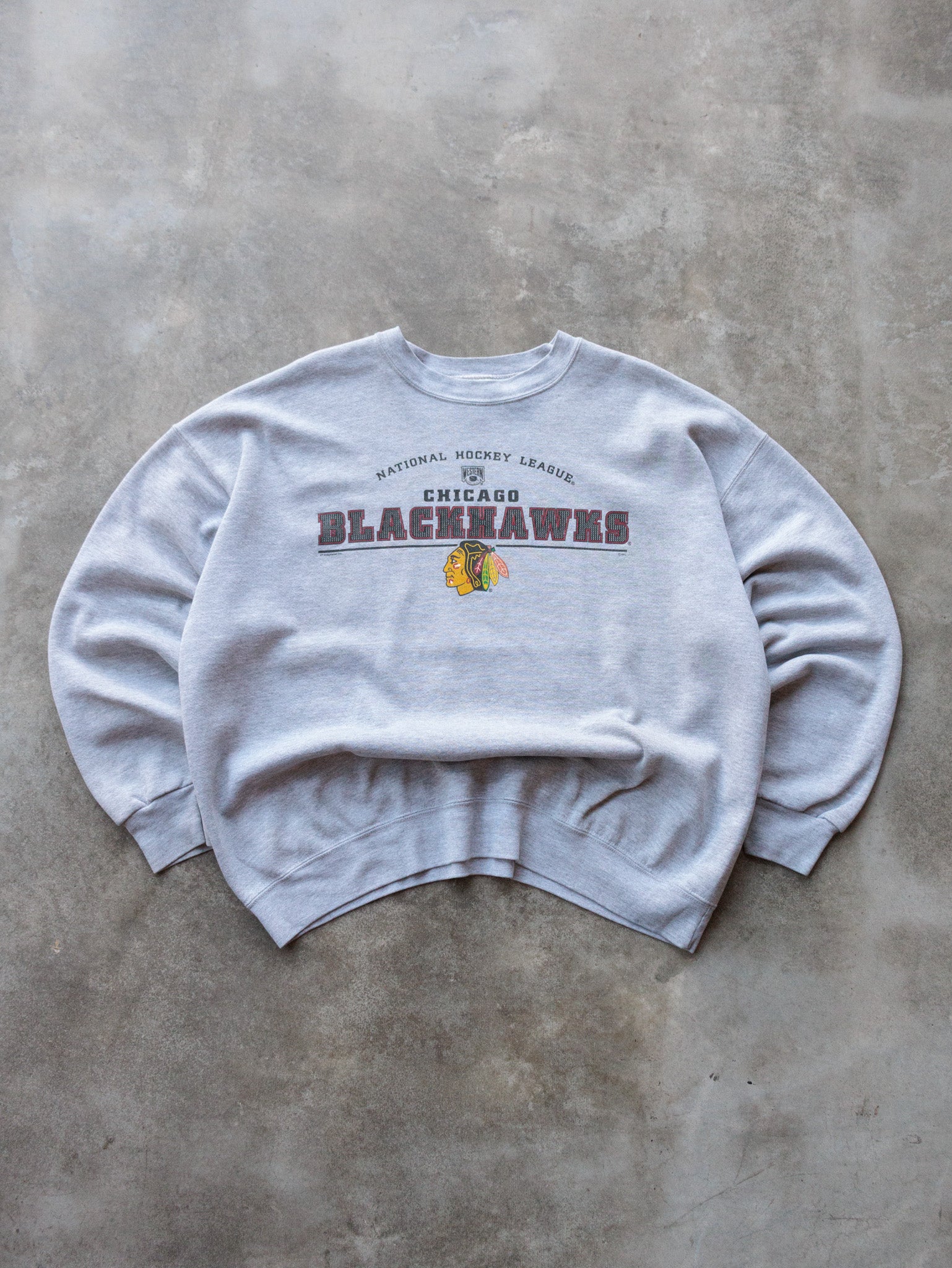 Vintage 90s Chicago Blackhawks Sweatshirt (XL)