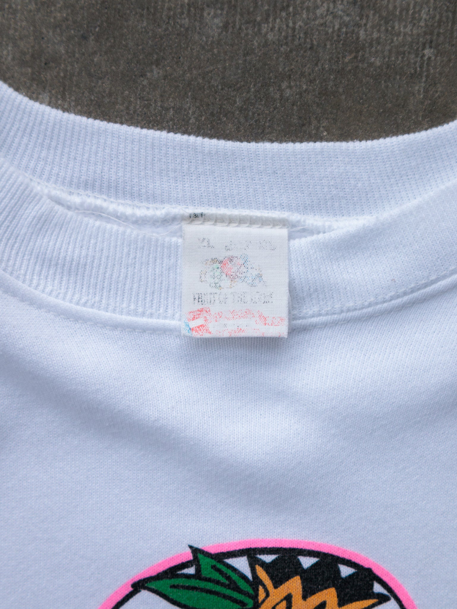 Vintage 90s White Orange Bowl Miami Florida Sweatshirt (-)