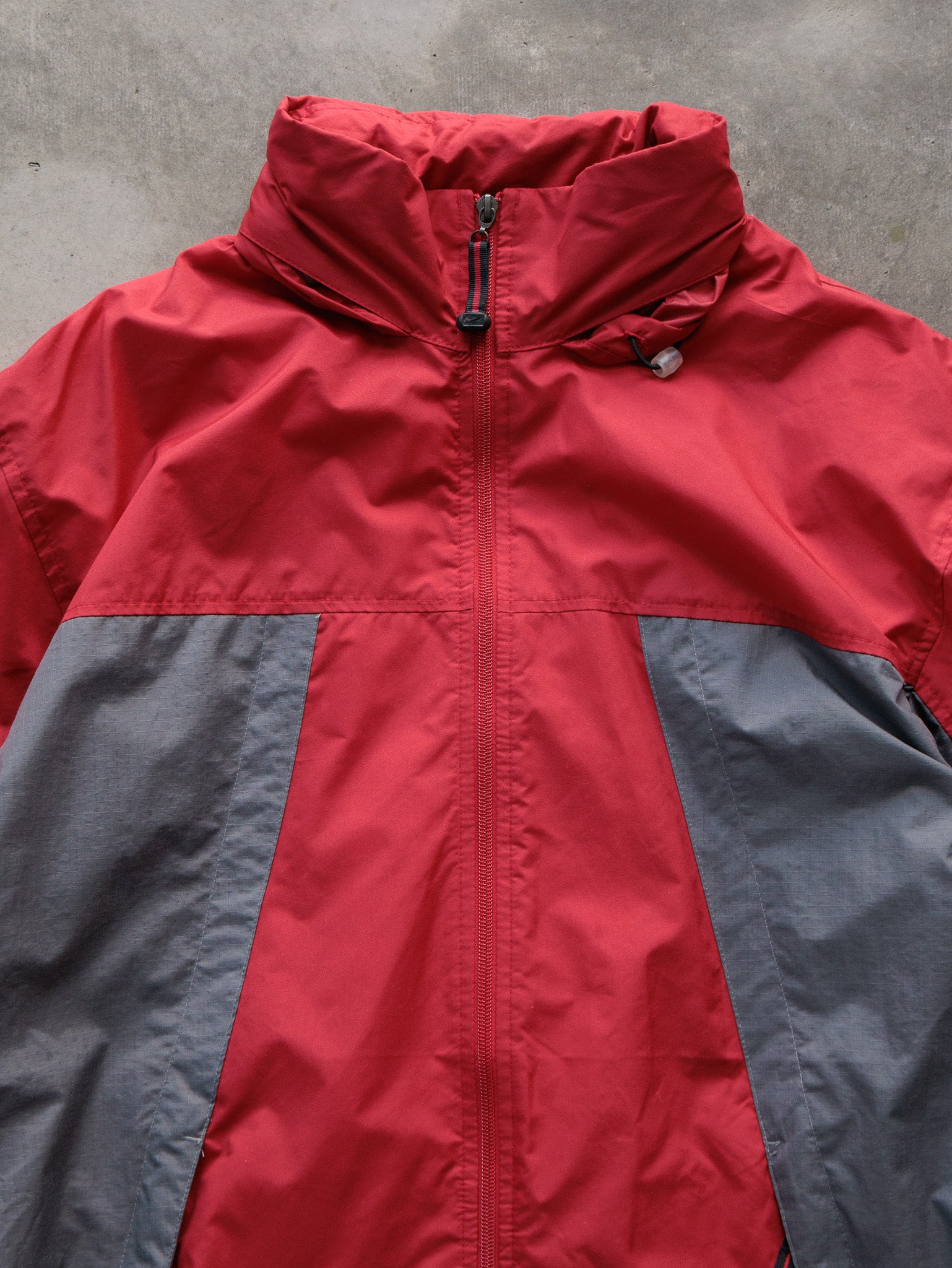 Vintage 00s Red Nike Colourblock Windbreaker (XL)