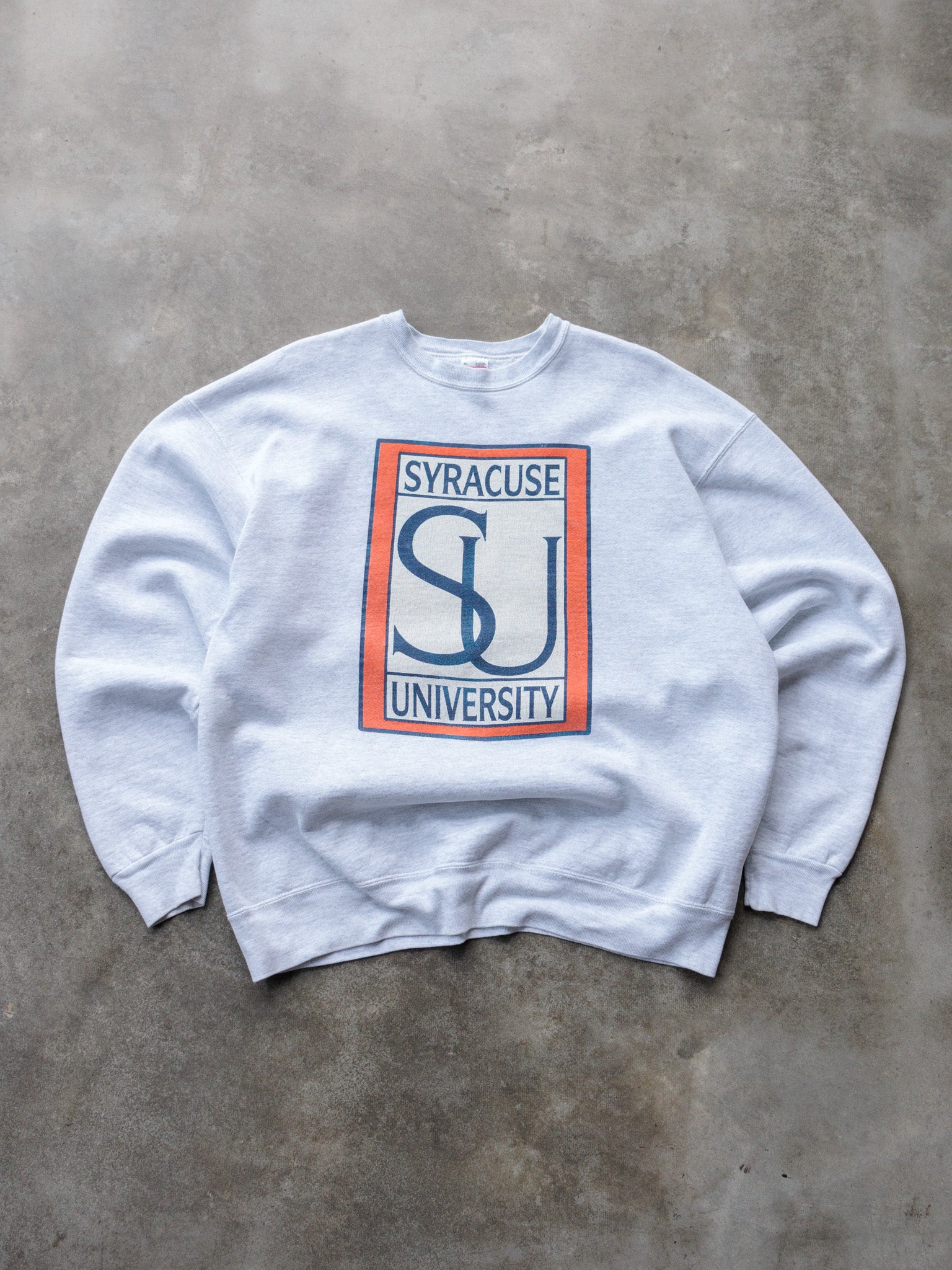Vintage 90s Grey Syracuse University Sweatshirt (XL)