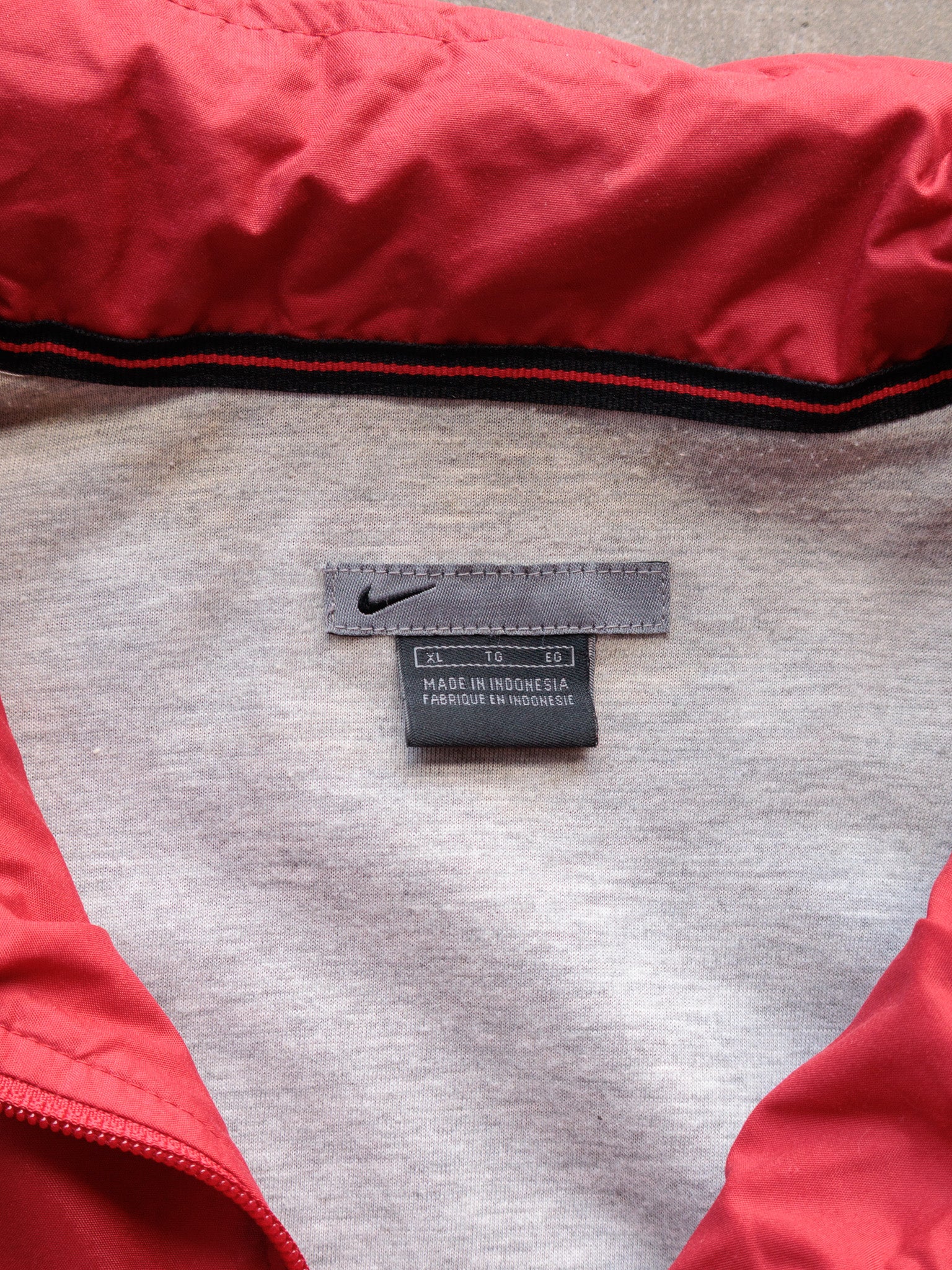 Vintage 00s Red Nike Colourblock Windbreaker (XL)