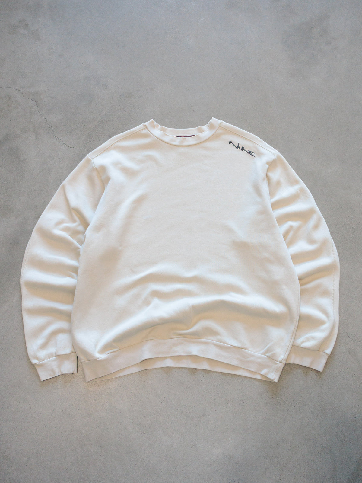 Vintage 00s Beige Nike Sweatshirt (L)