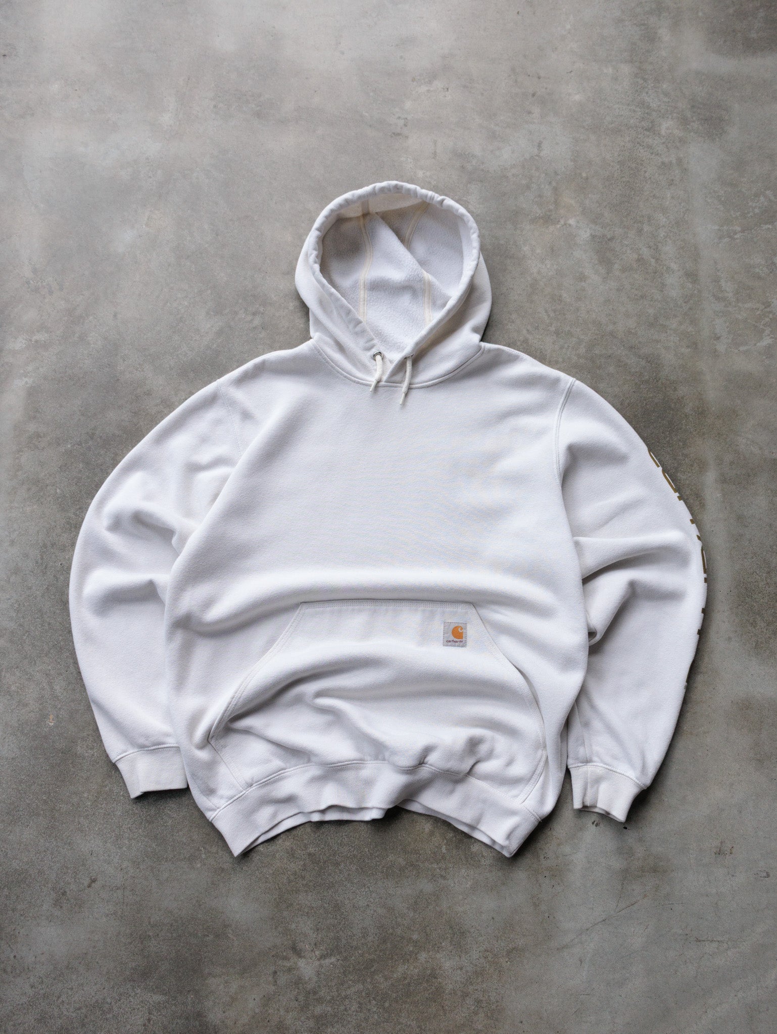 Vintage White Carhartt Hoodie (-)