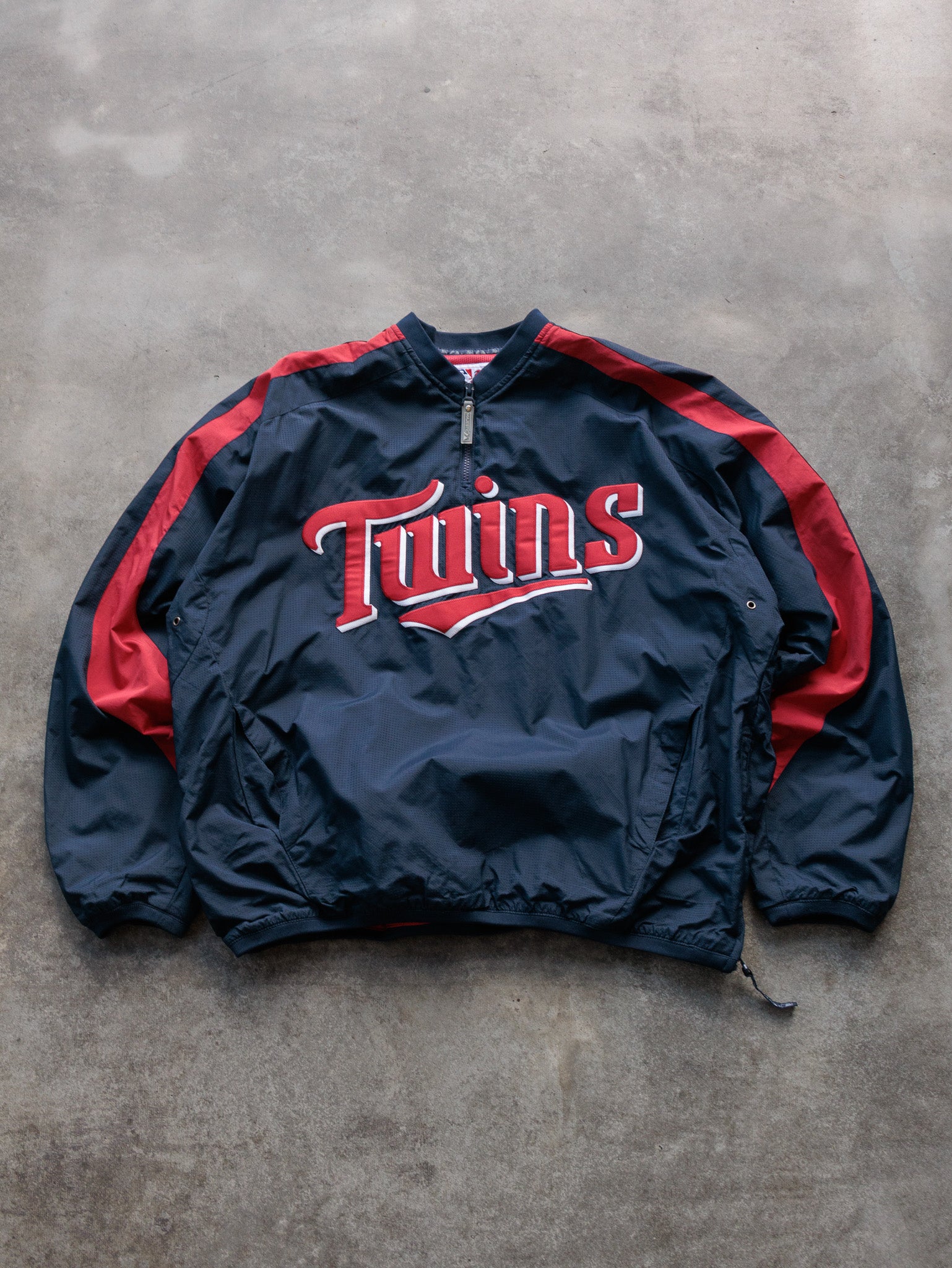 Vintage 00s Navy Majestic Minnesota Twins Track Jacket (L)