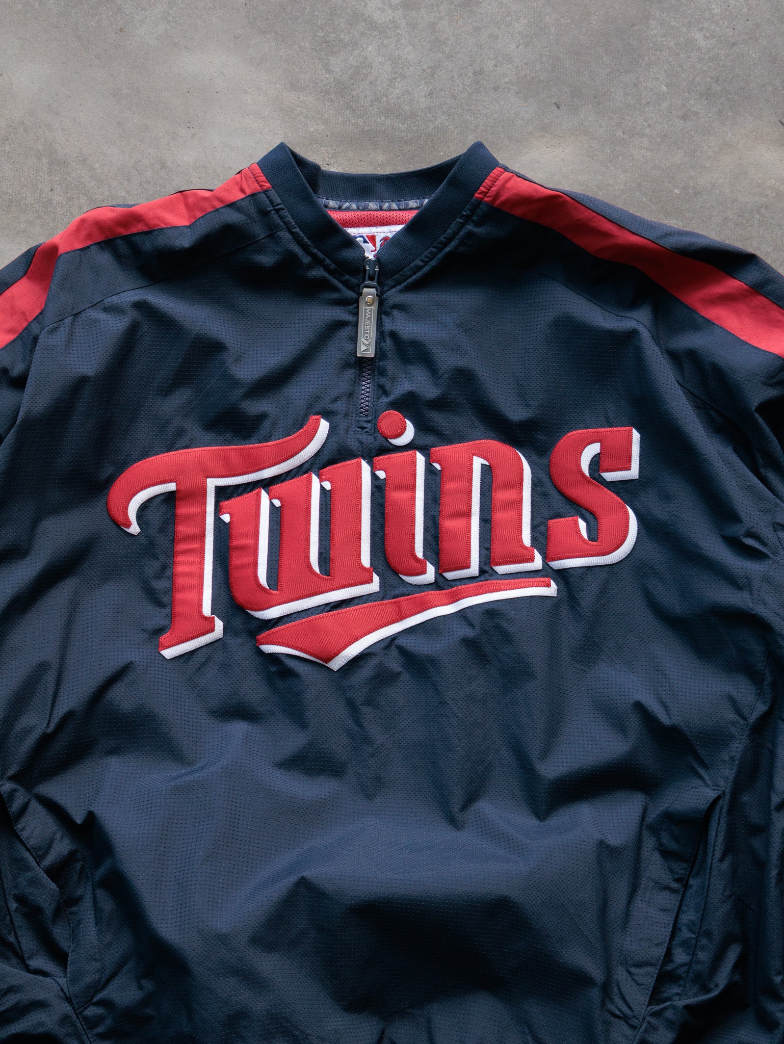 Vintage 00s Navy Majestic Minnesota Twins Track Jacket (L)