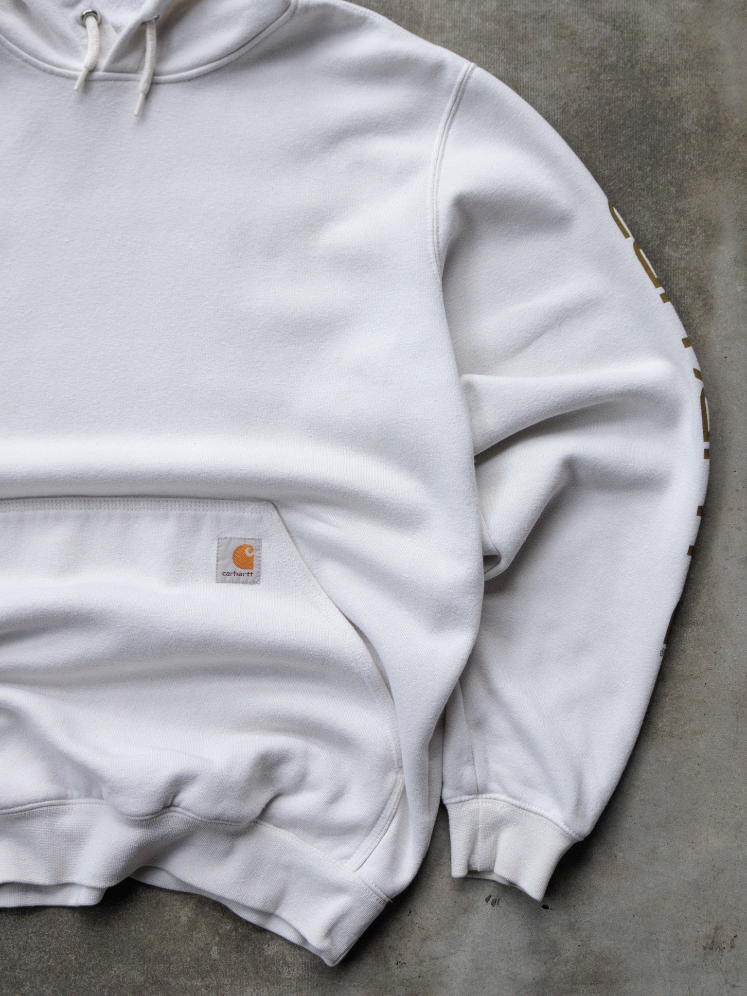 Vintage White Carhartt Hoodie (-)