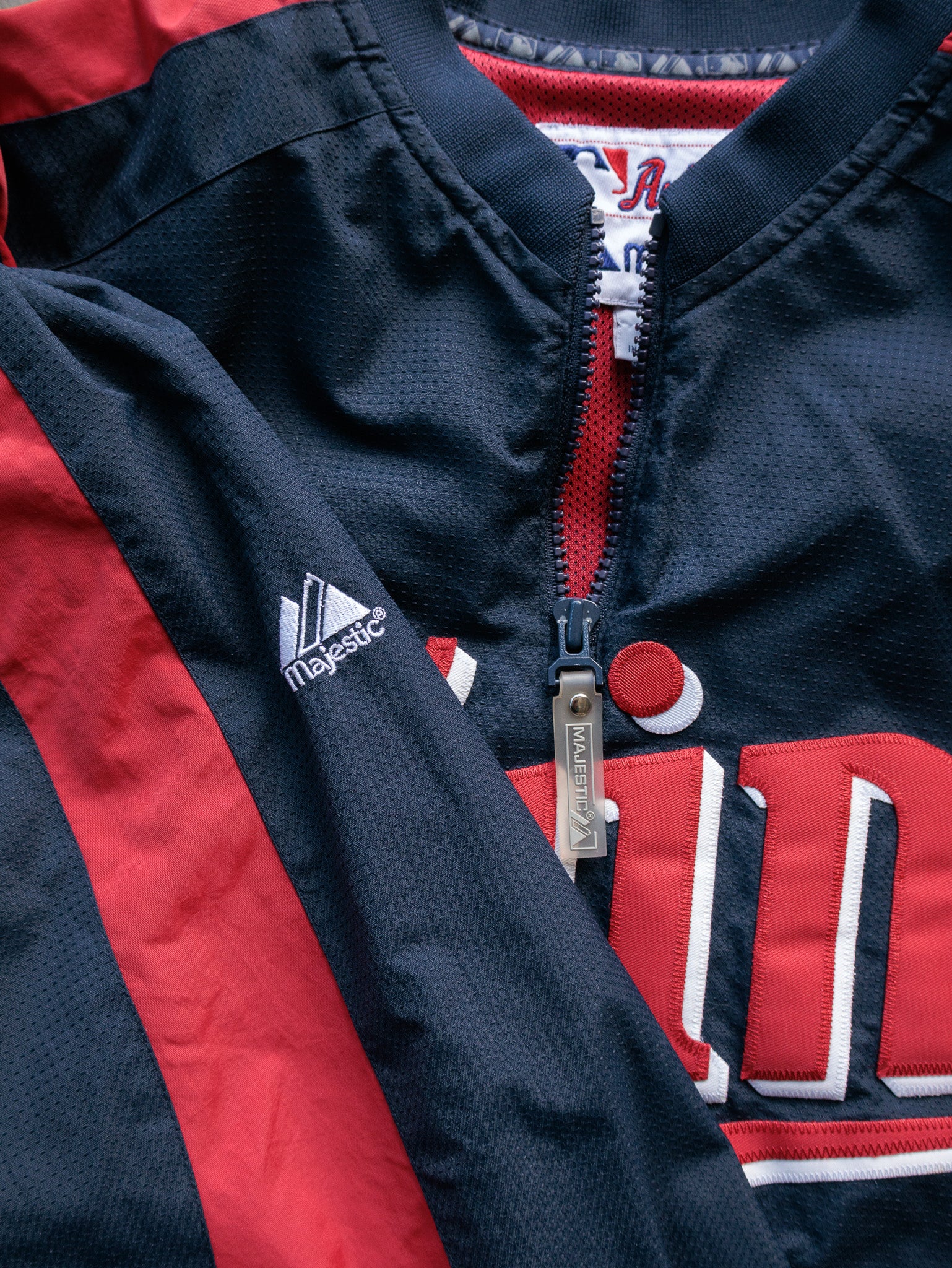 Vintage 00s Navy Majestic Minnesota Twins Track Jacket (L)