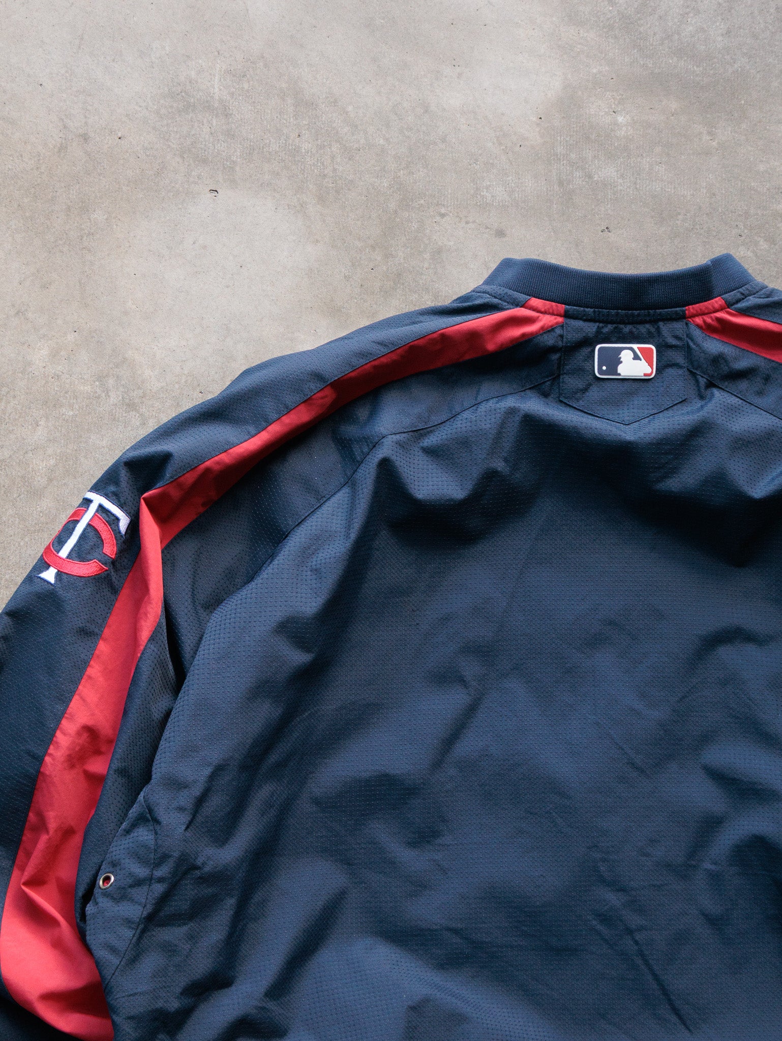 Vintage 00s Navy Majestic Minnesota Twins Track Jacket (L)