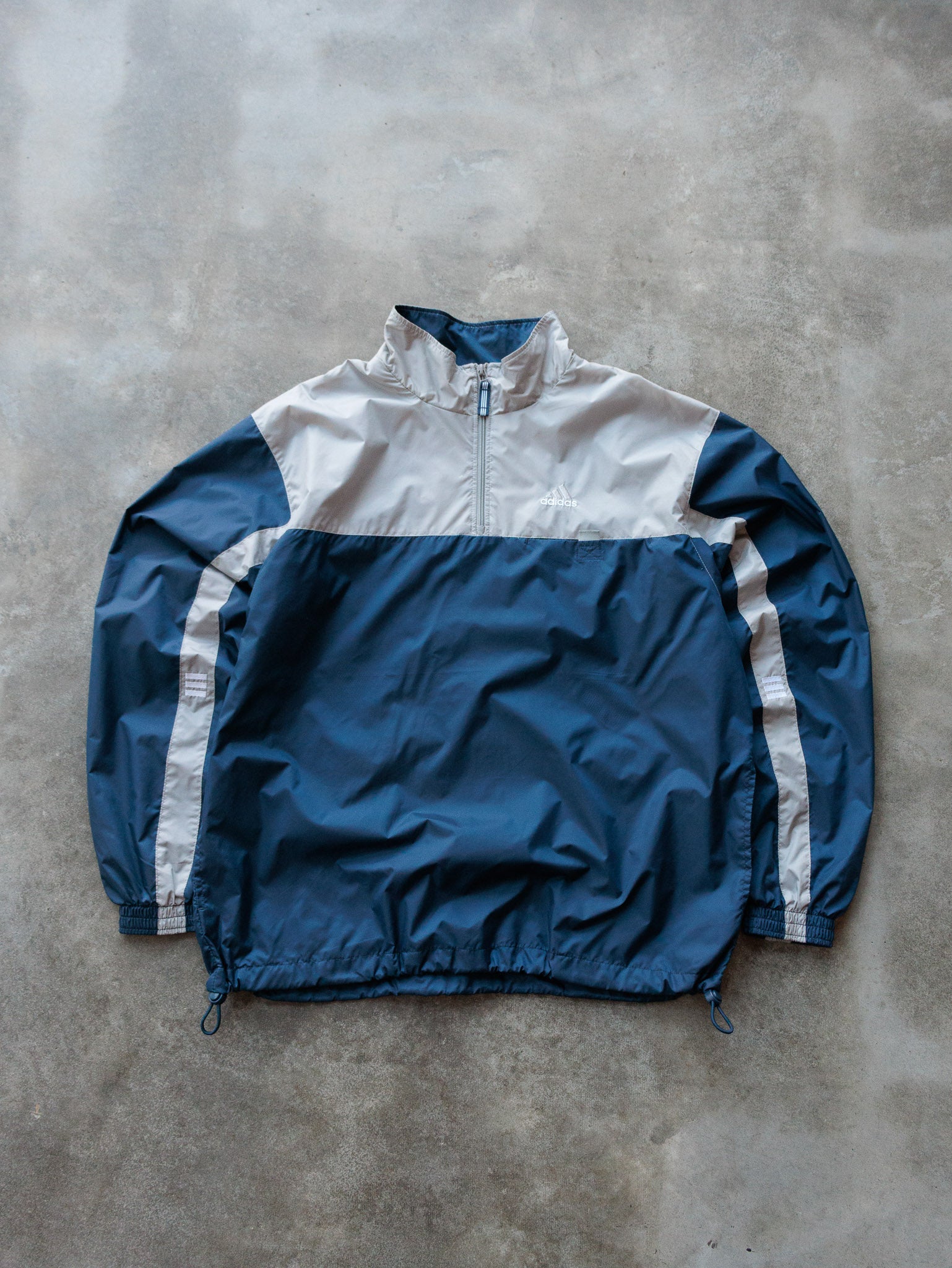 Vintage 00s Navy & Grey Adidas Jacket (L)