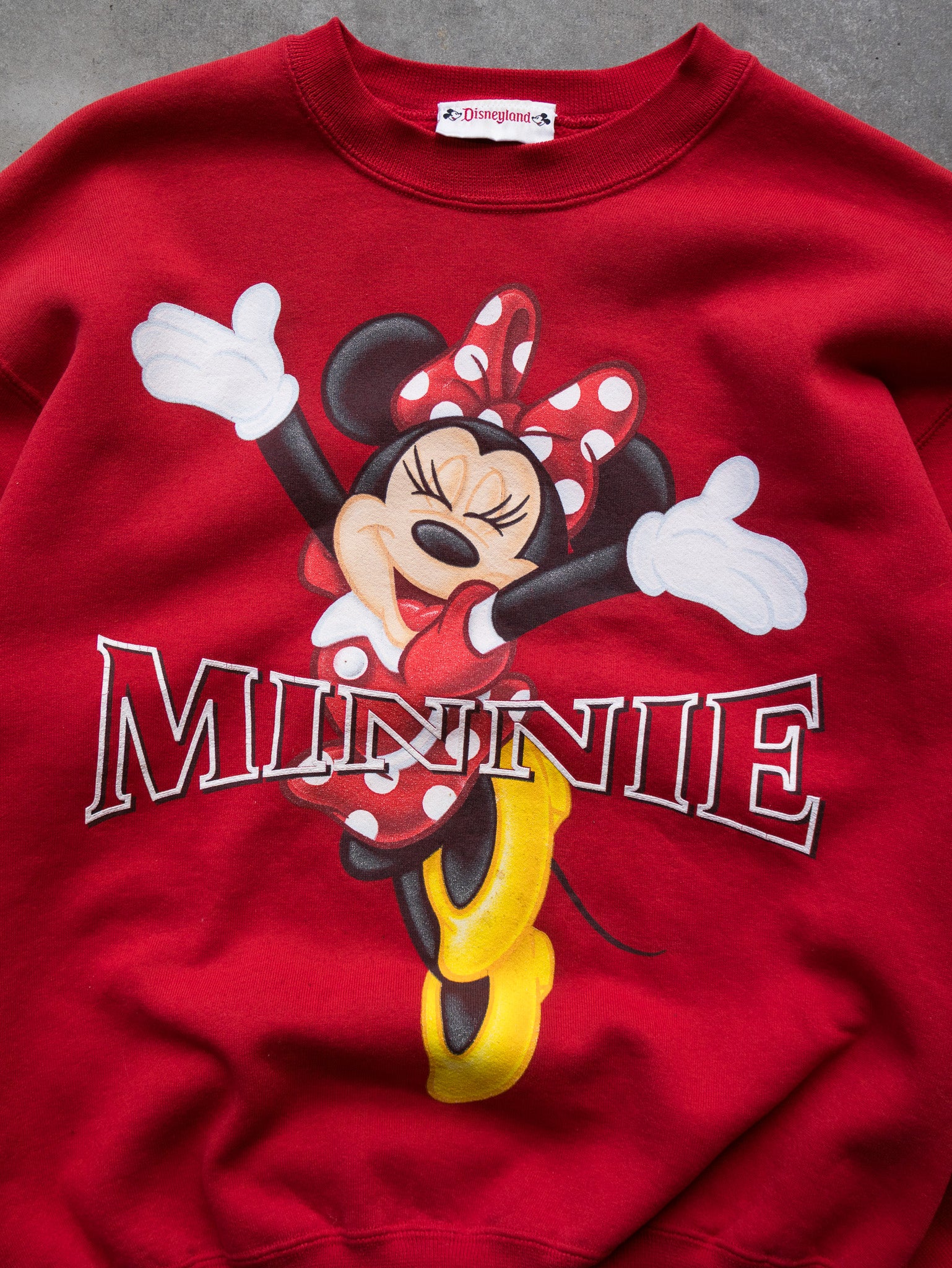 Vintage 90s Red Disneyland Minnie Mouse Sweatshirt (M)