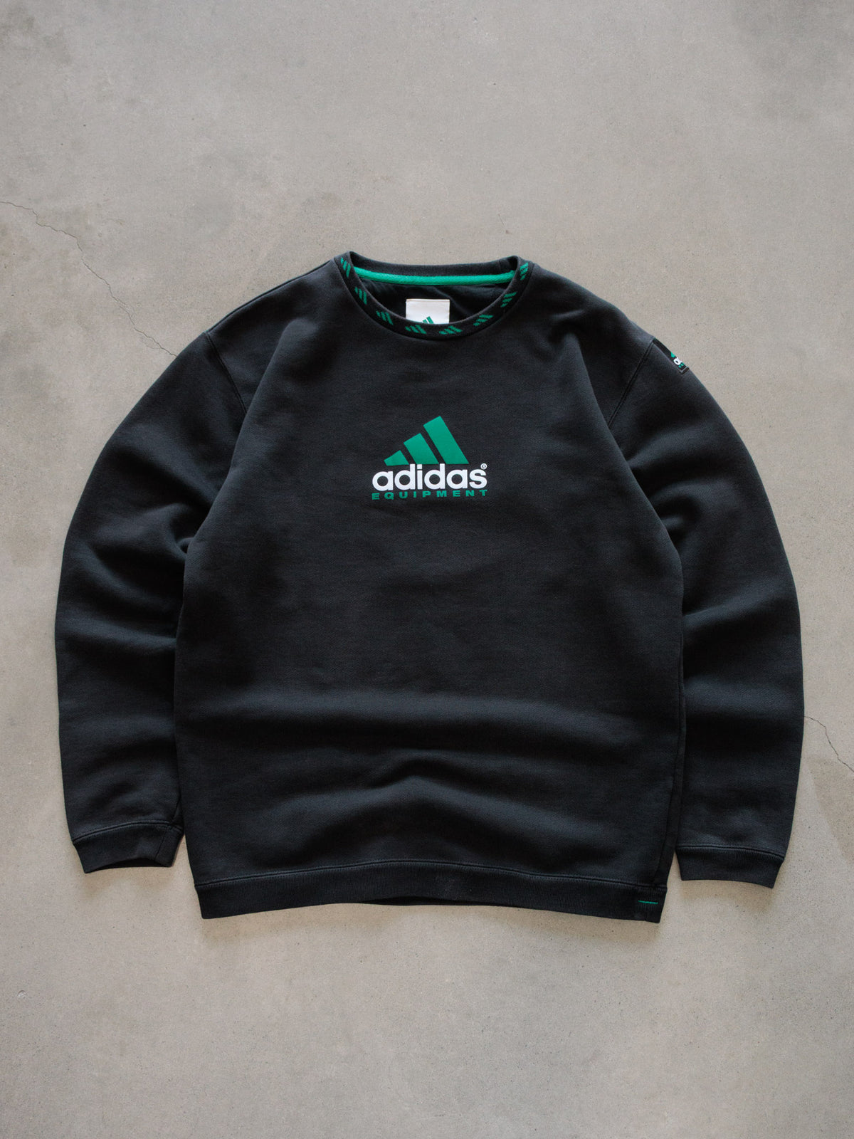 Vintage 00s Black Adidas Equipment Sweatshirt (S)
