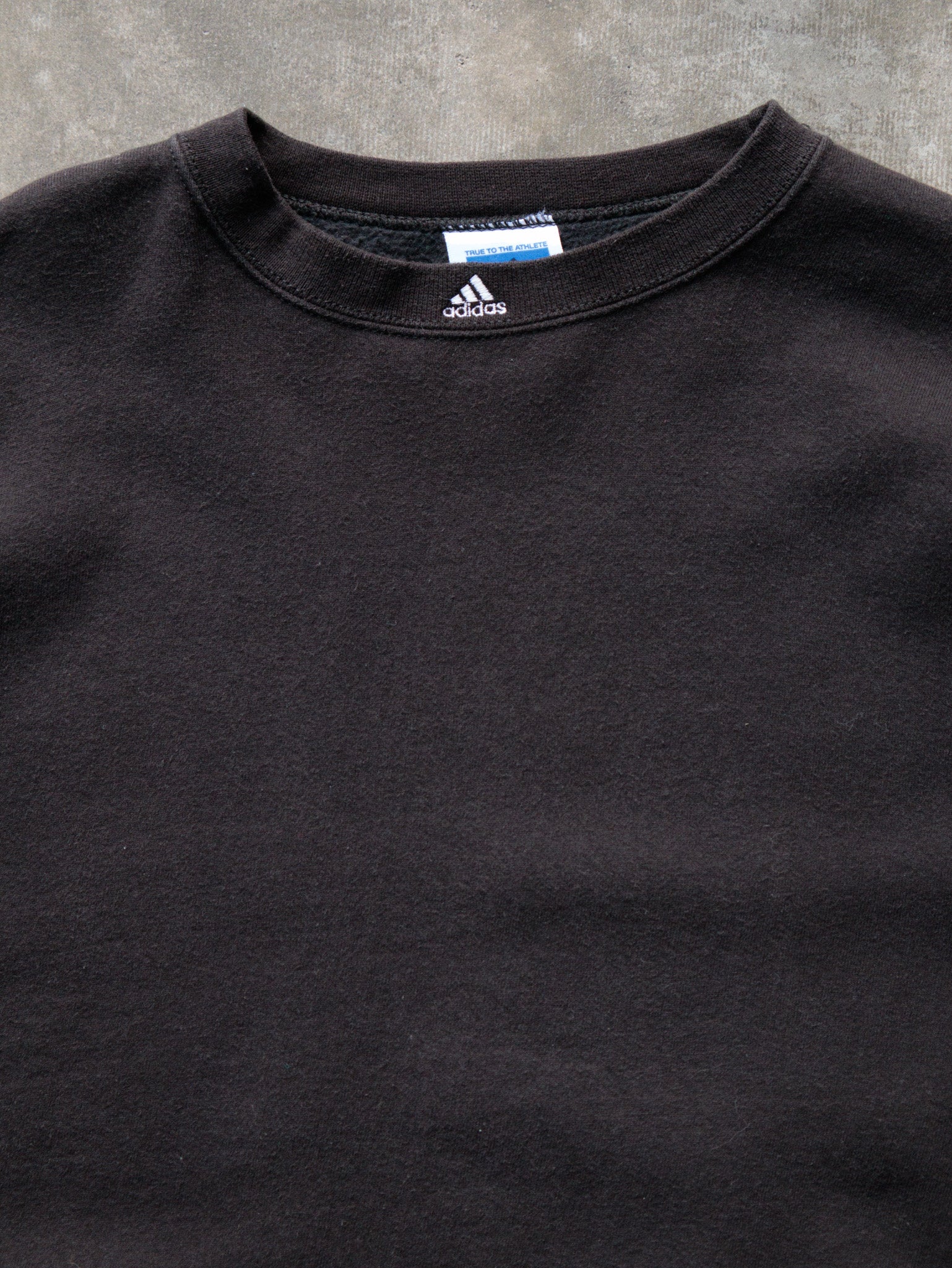 Vintage Black Adidas Sweatshirt (XL)