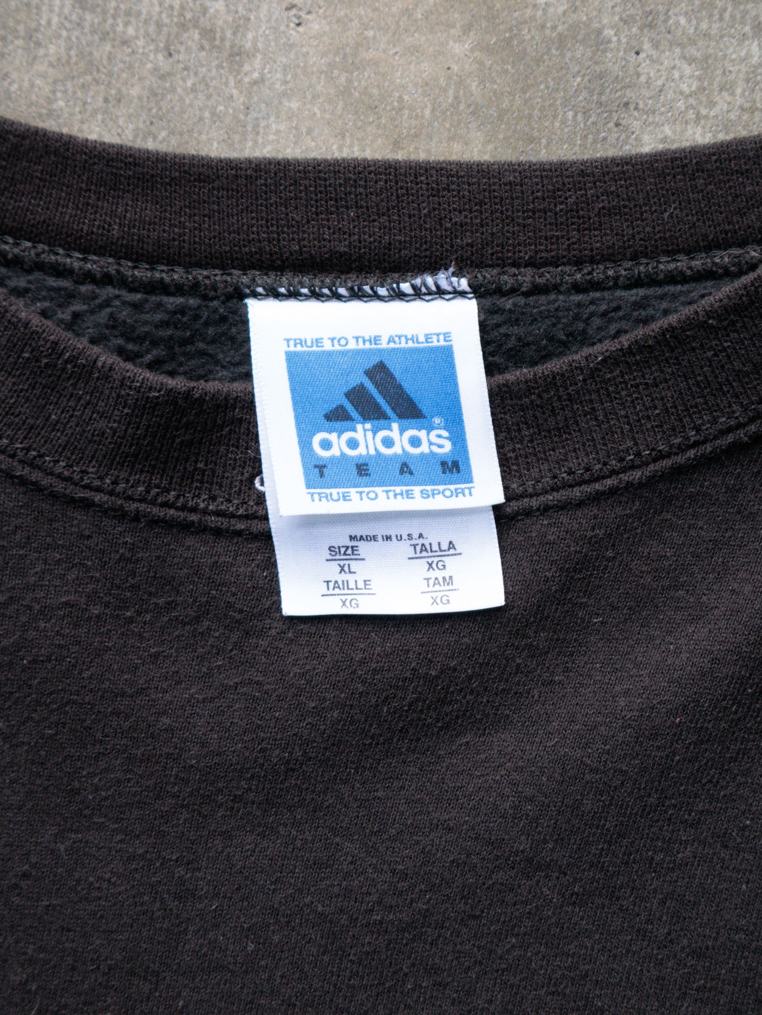 Vintage Black Adidas Sweatshirt (XL)