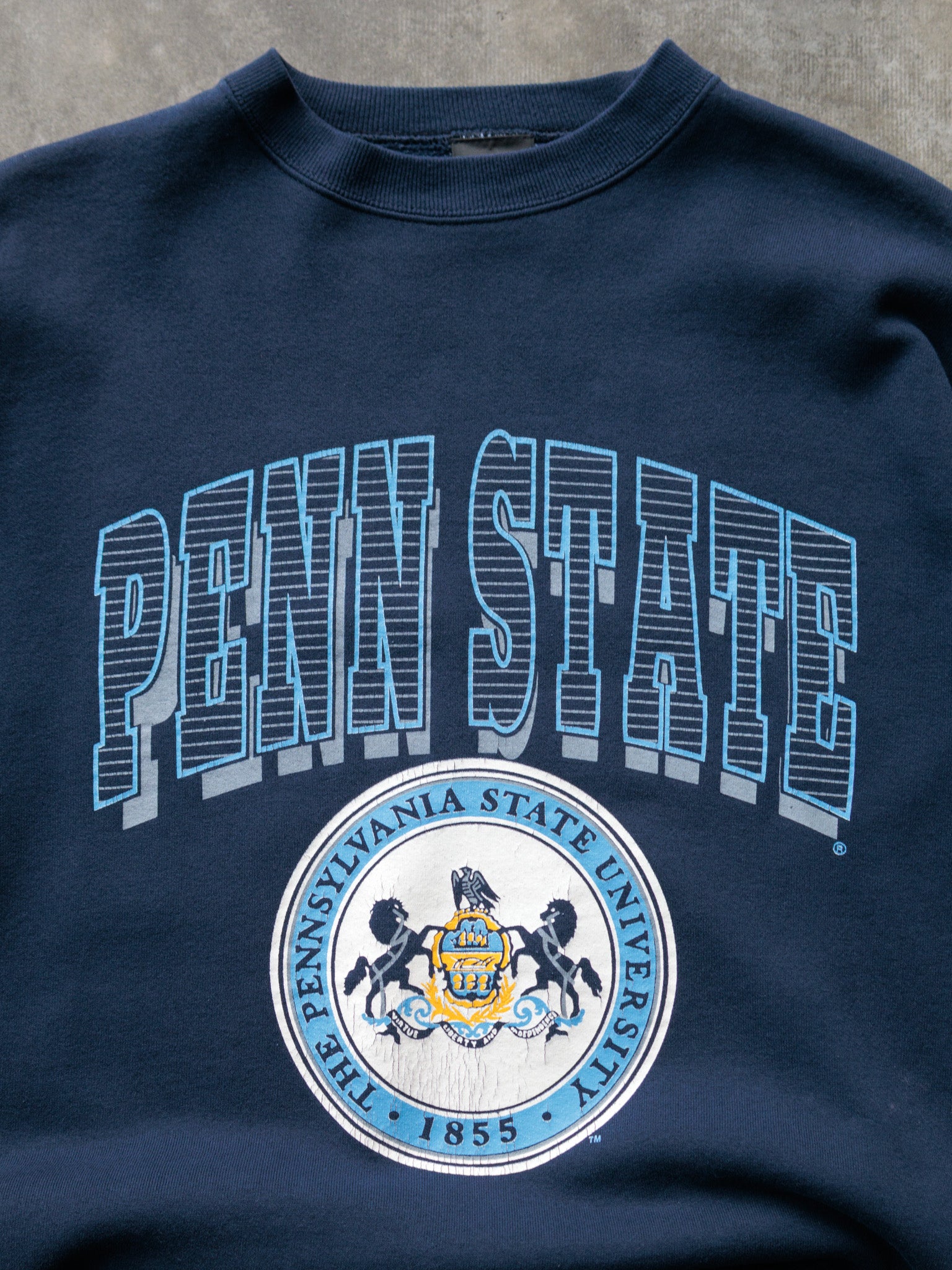 Vintage Navy Penn State Sweatshirt (XL)