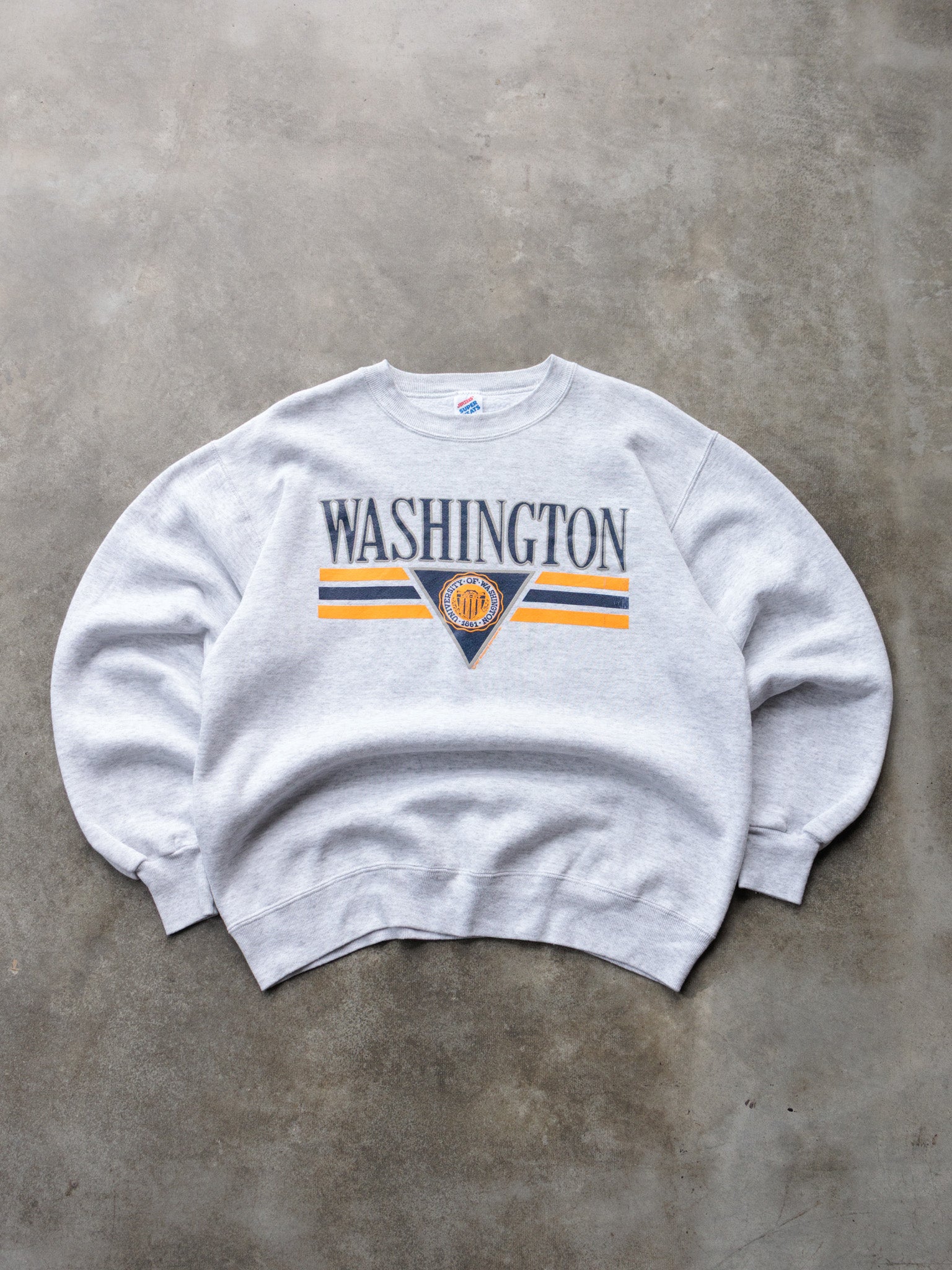 Vintage 1987 Grey University of Washington Sweatshirt (L)