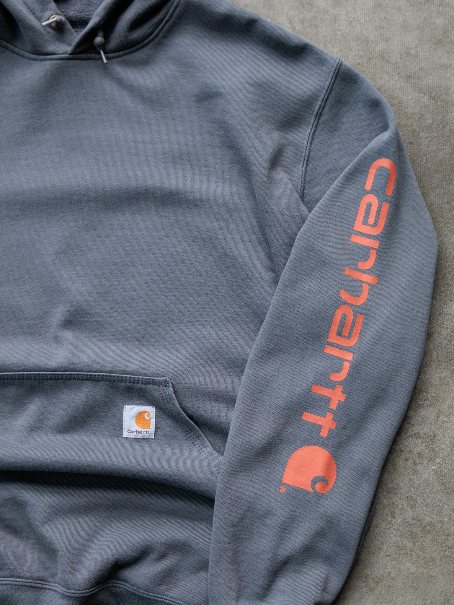 Vintage Grey Carhartt Hoodie (L)