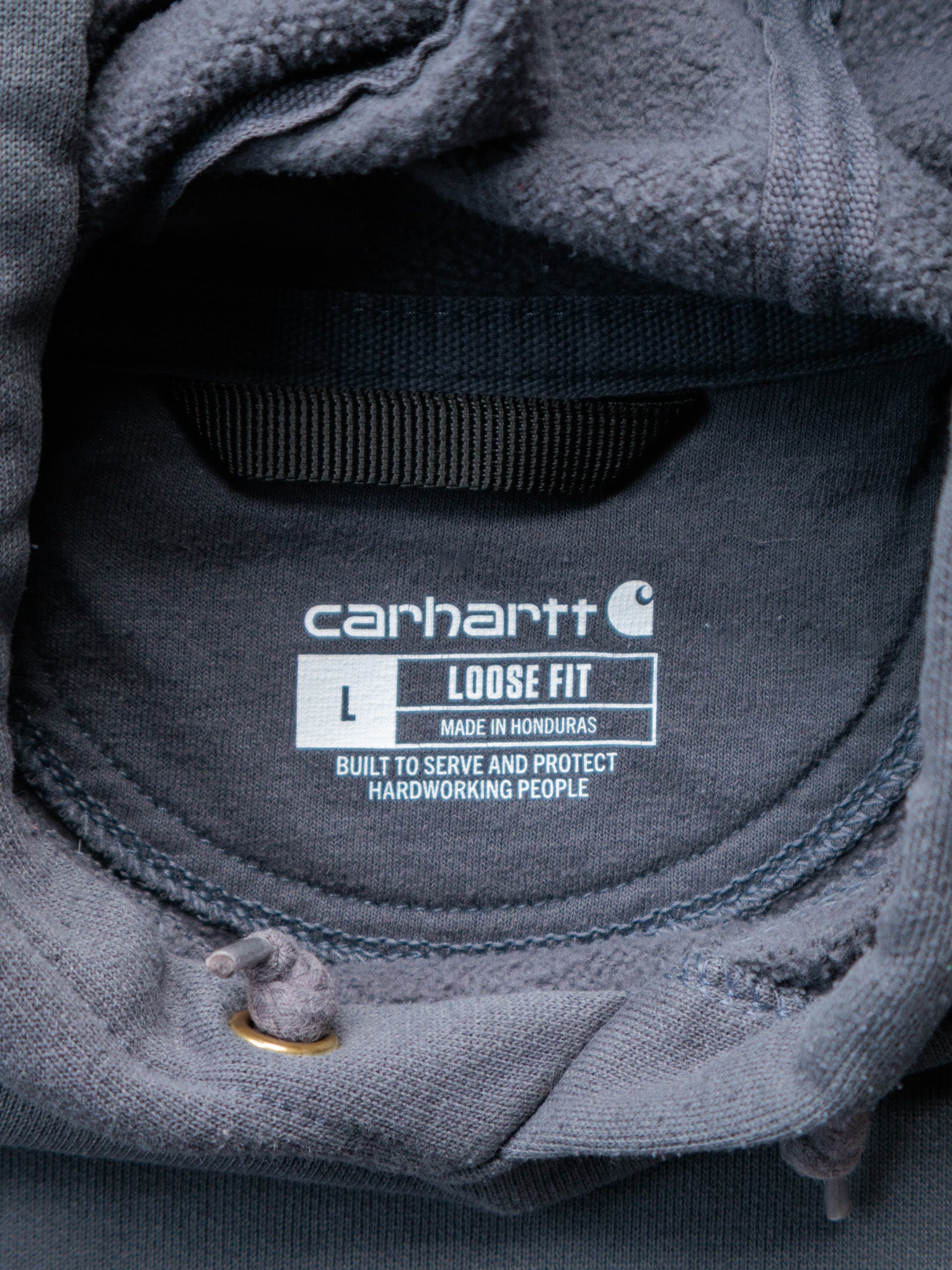 Vintage Grey Carhartt Hoodie (L)