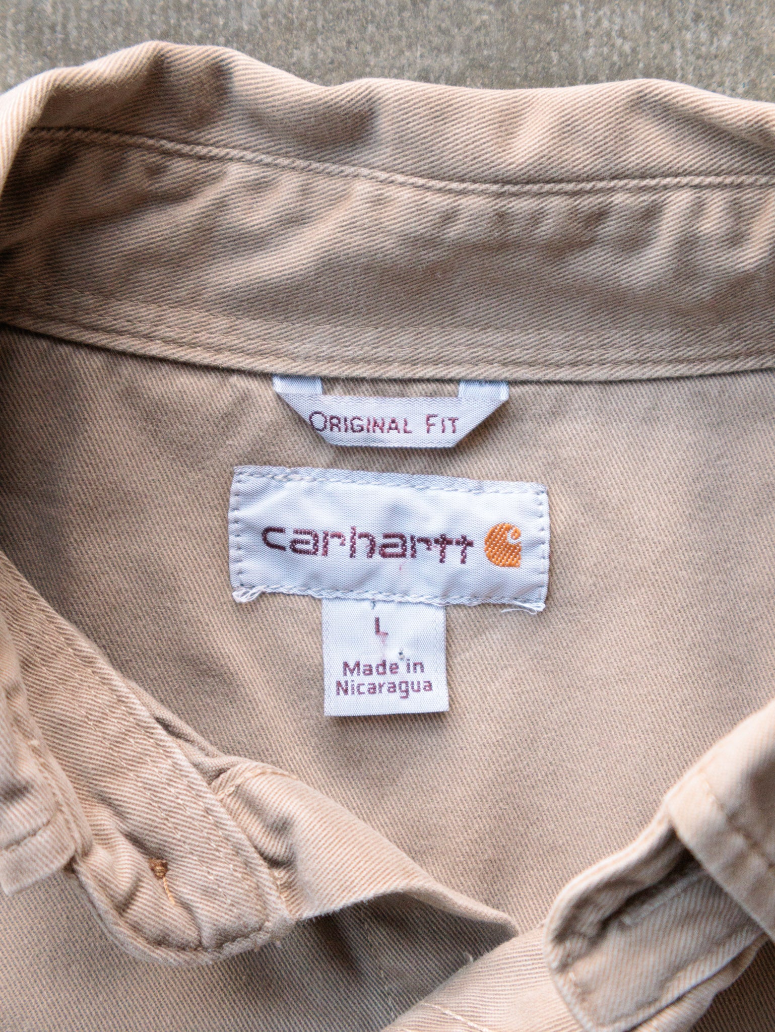 Vintage Beige Carhartt Shirt (L)