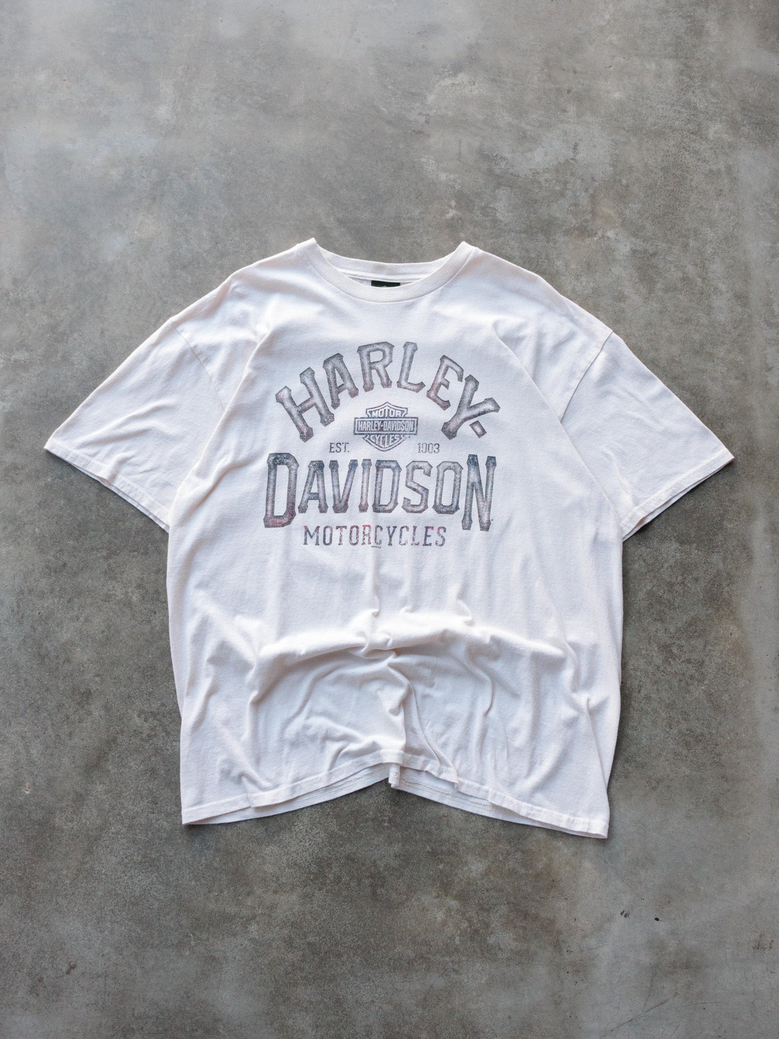 White Harley-Davidson Sioux Falls South Dakota Tee (XL)