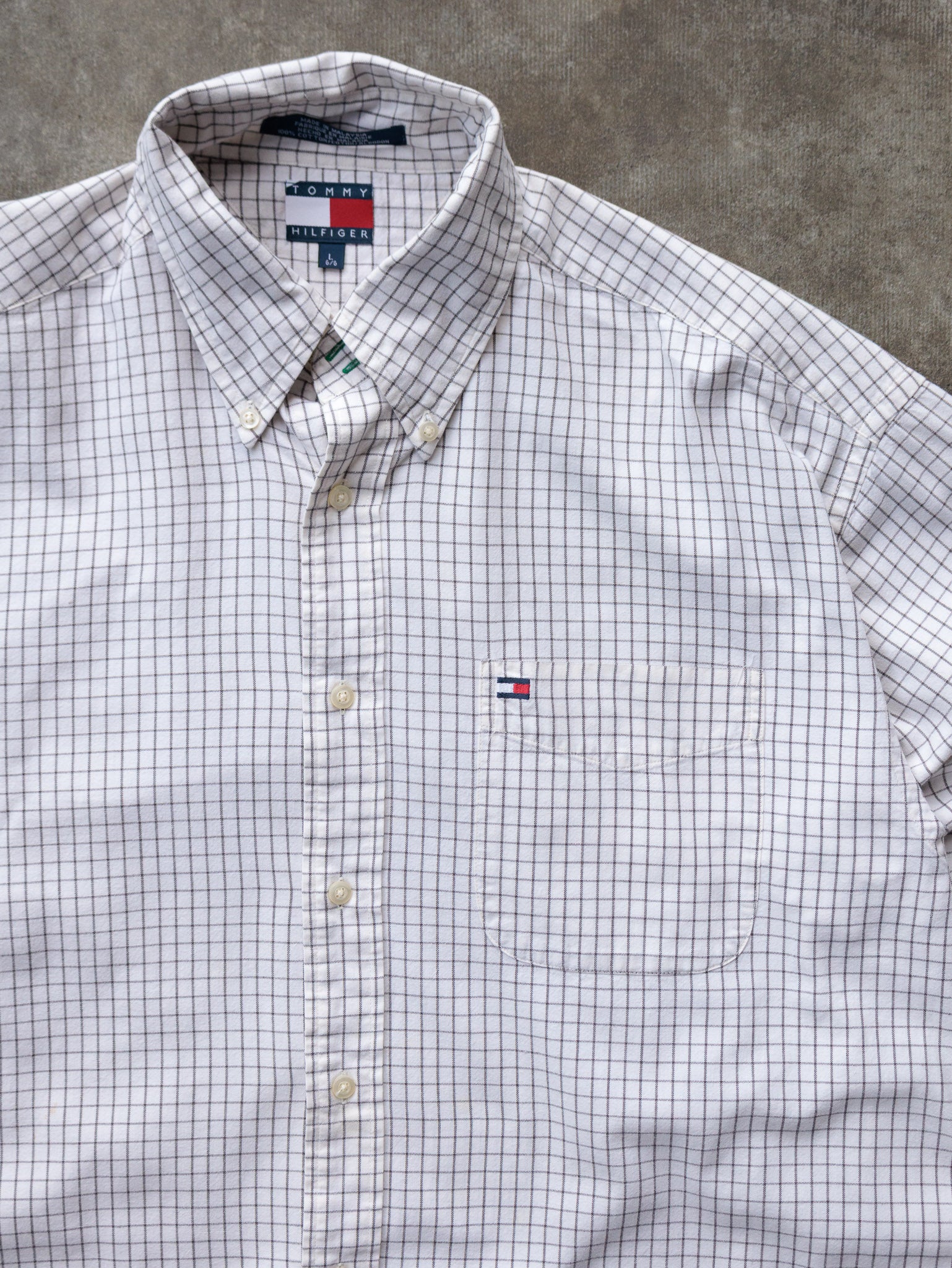 Vintage 90s Check Tommy Hilfiger Shirt (L)