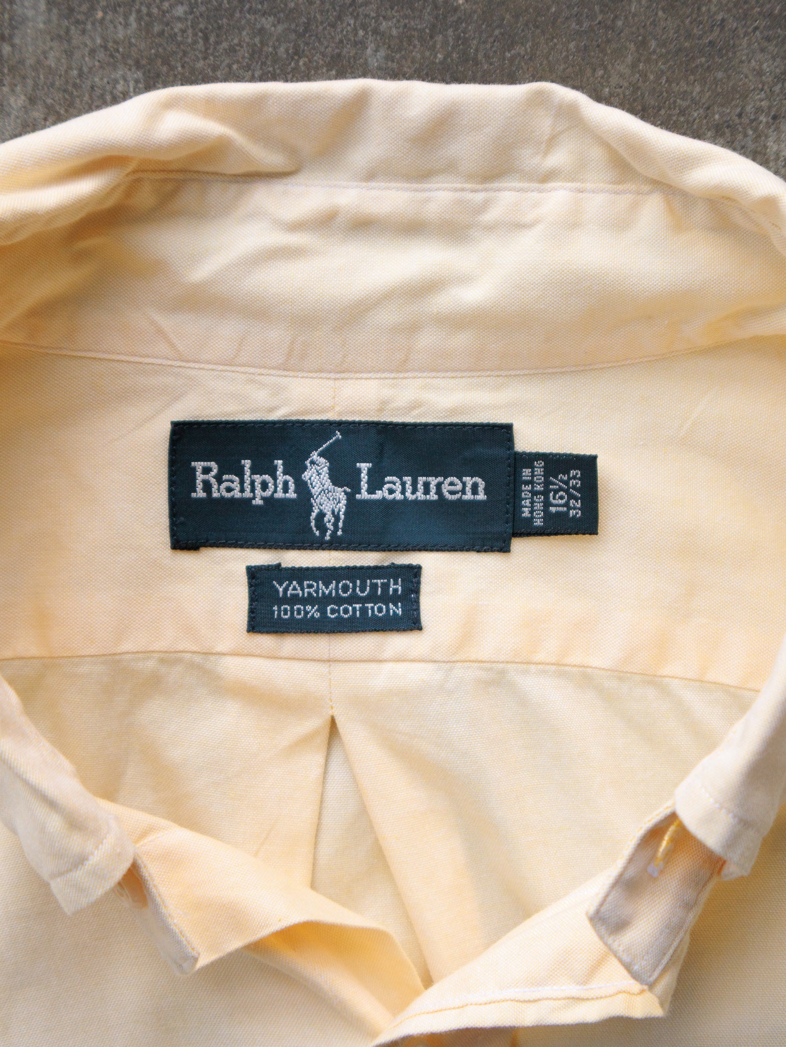 Vintage 90s Yellow Ralph Lauren Shirt (L)
