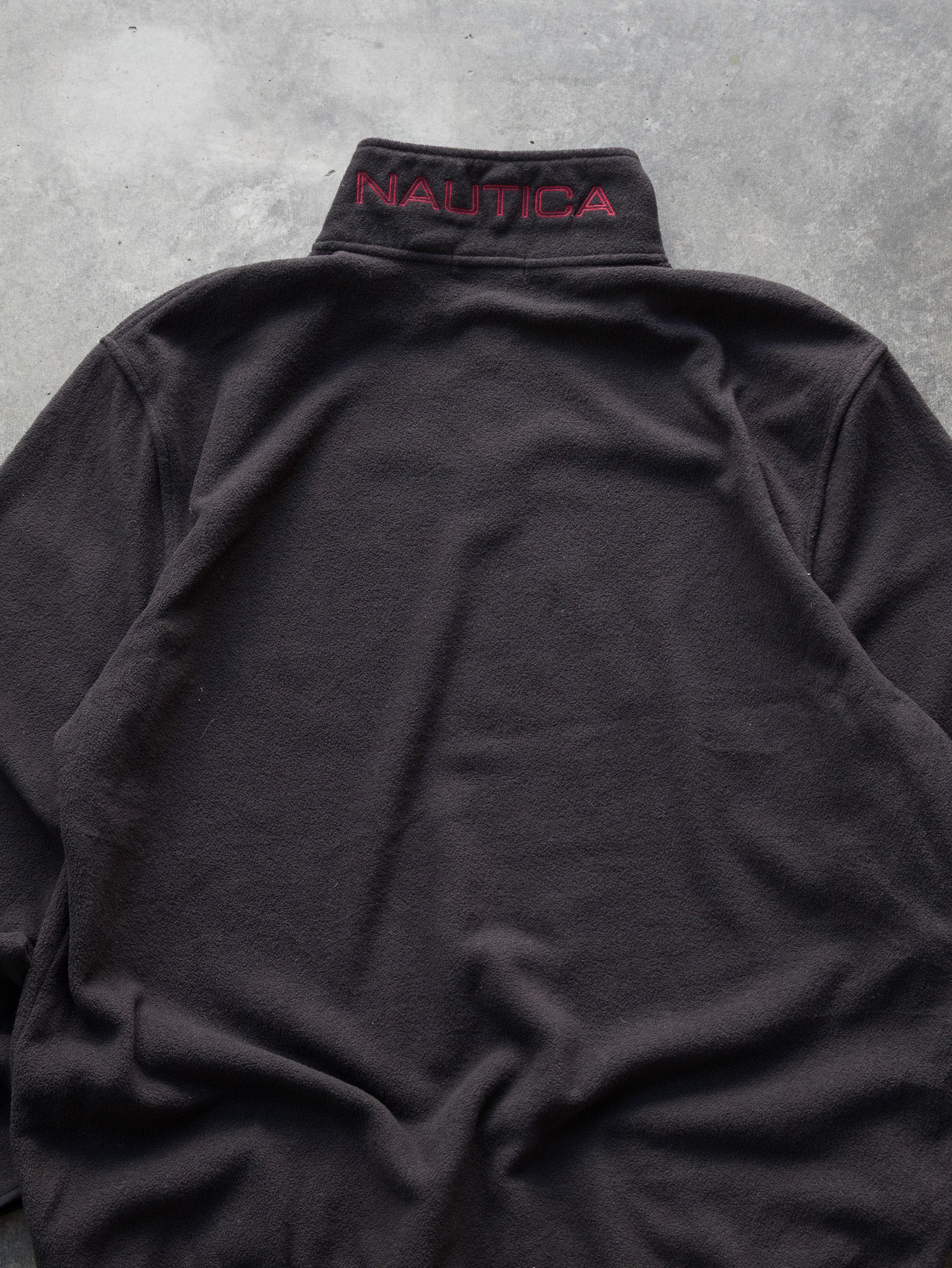 Vintage Black Nautica Quarter Zip Fleece (XL)