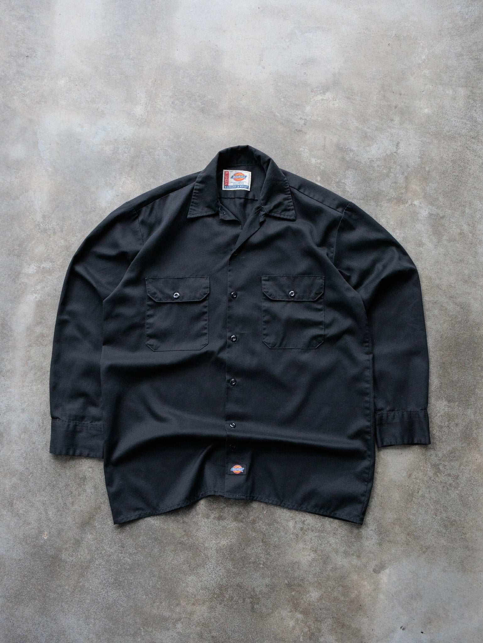 Vintage 00s Black Dickies Work Shirt (M)
