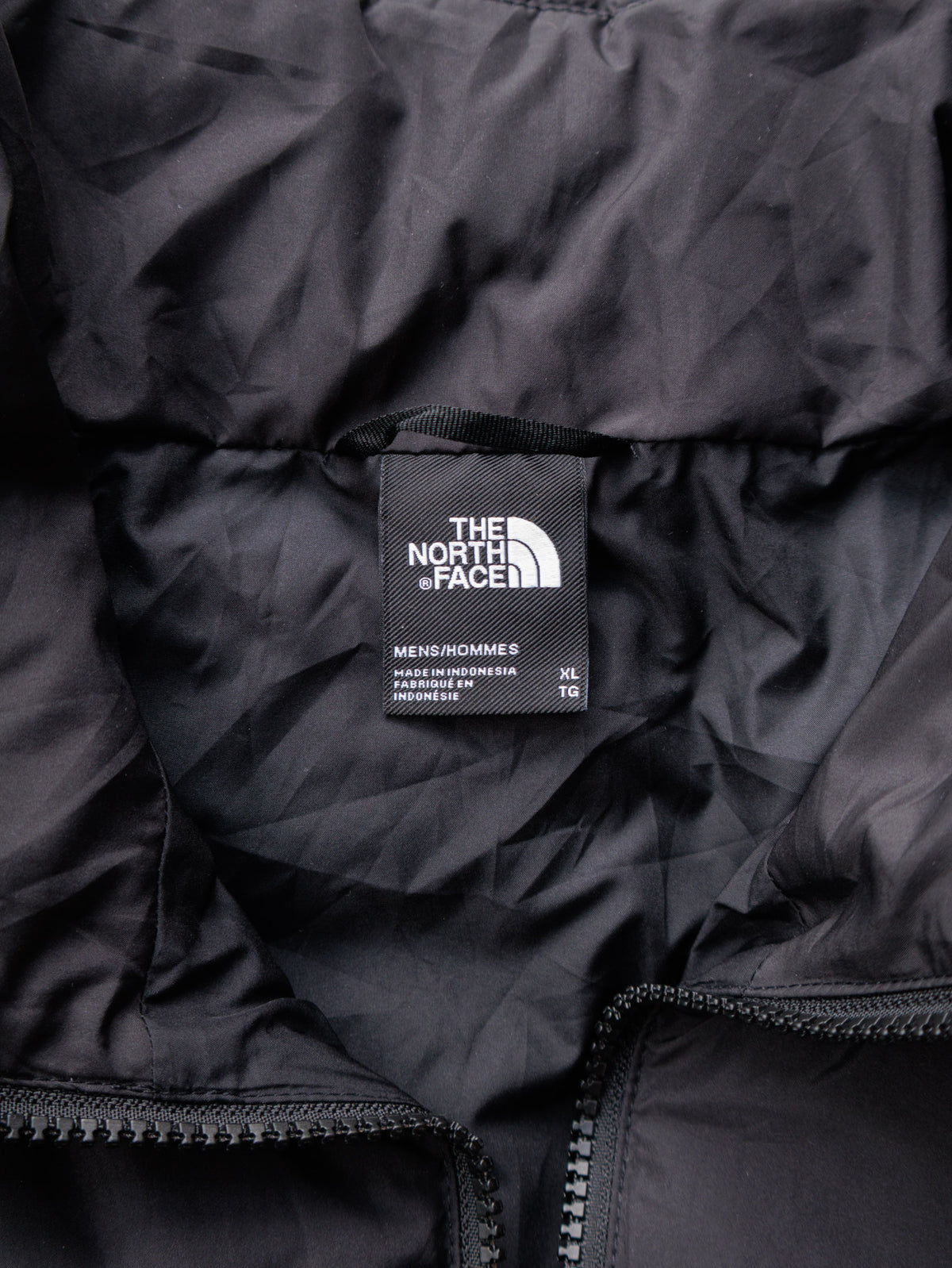 Vintage Black The North Face Nuptse Puffer Jacket (XL)