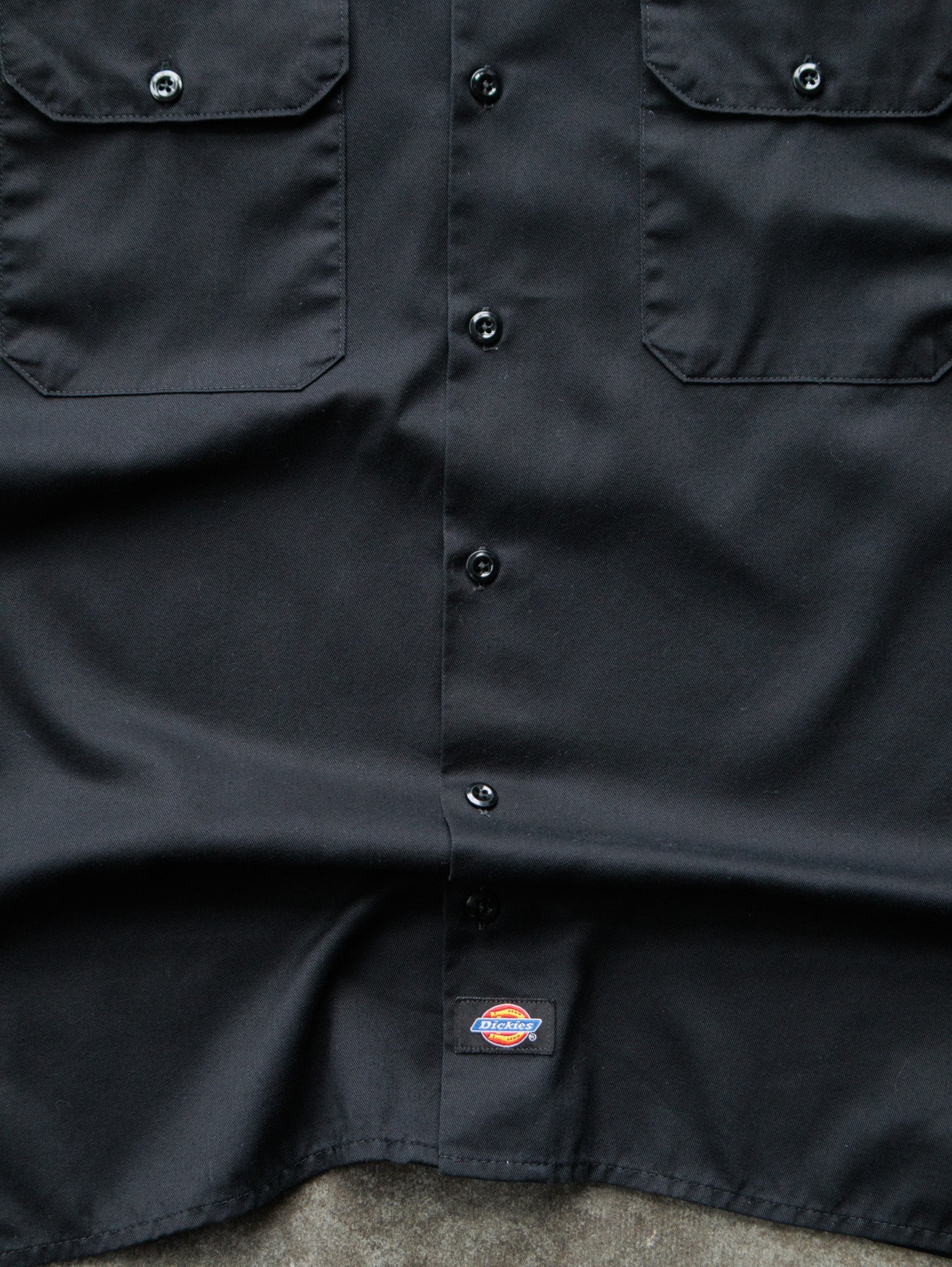 Vintage 00s Black Dickies Work Shirt (M)