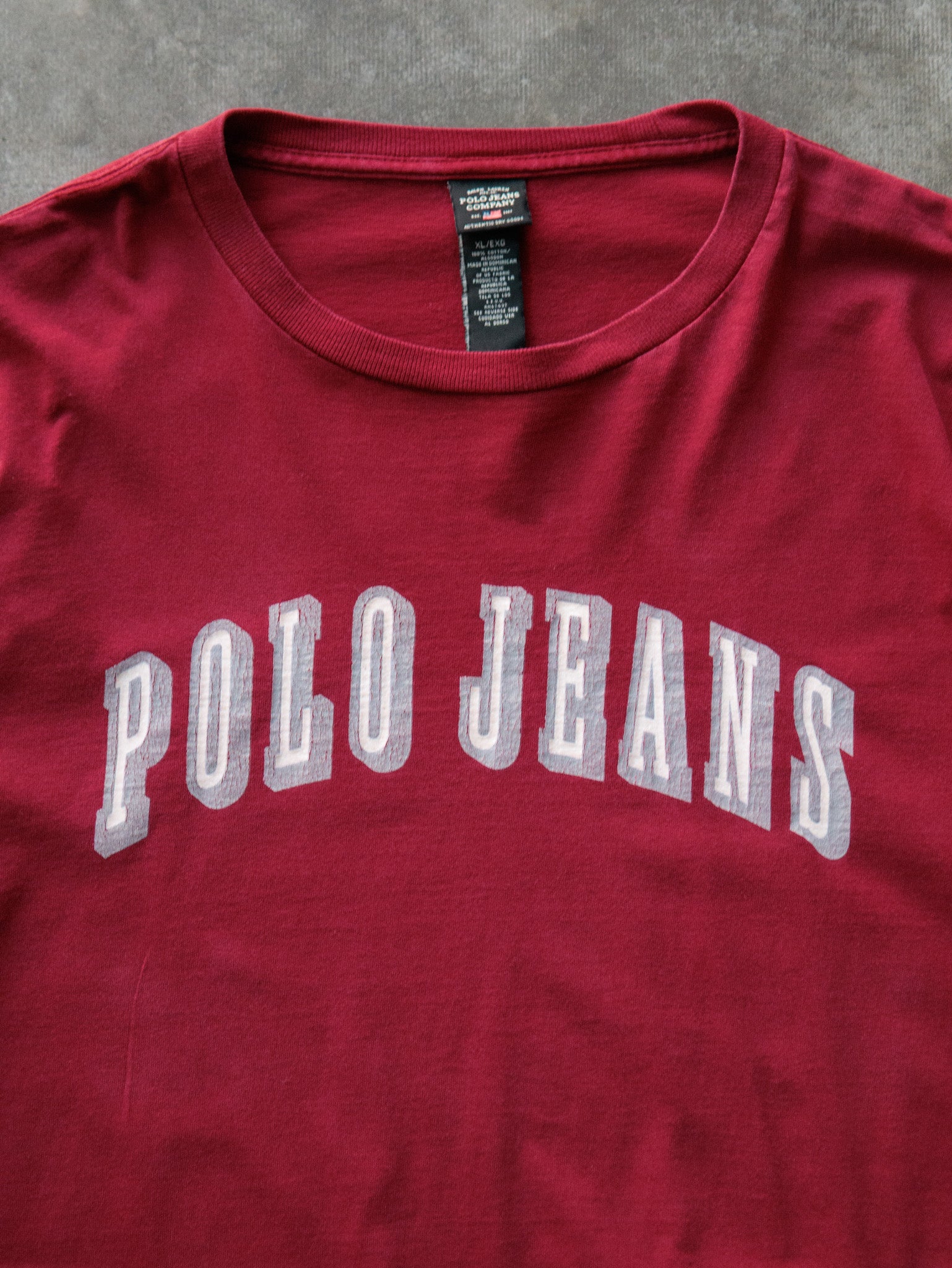 Vintage 00s Red Polo Jeans Company Long Sleeve (XL)