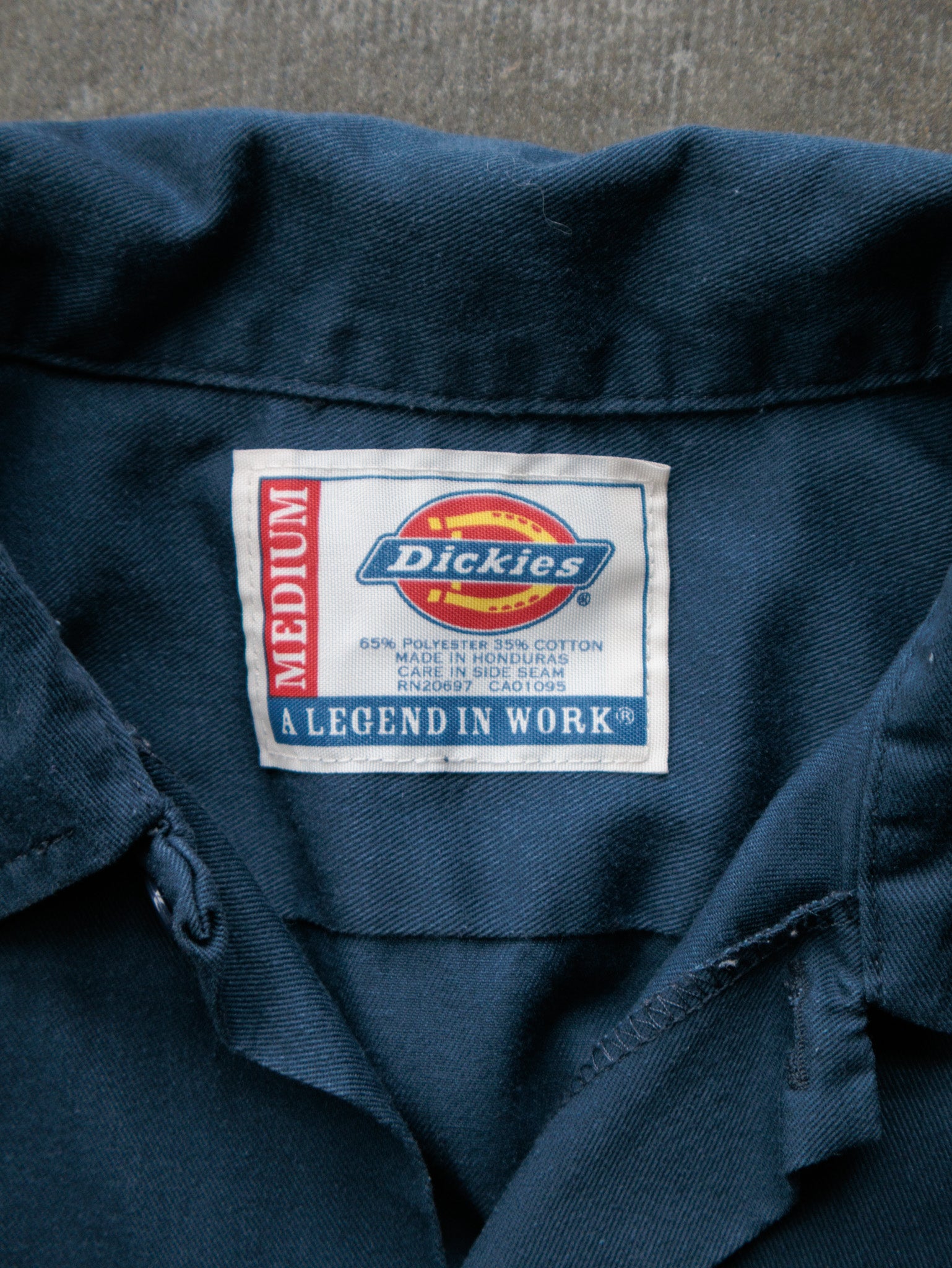 Vintage 00s Navy Dickies Work Shirt (M)