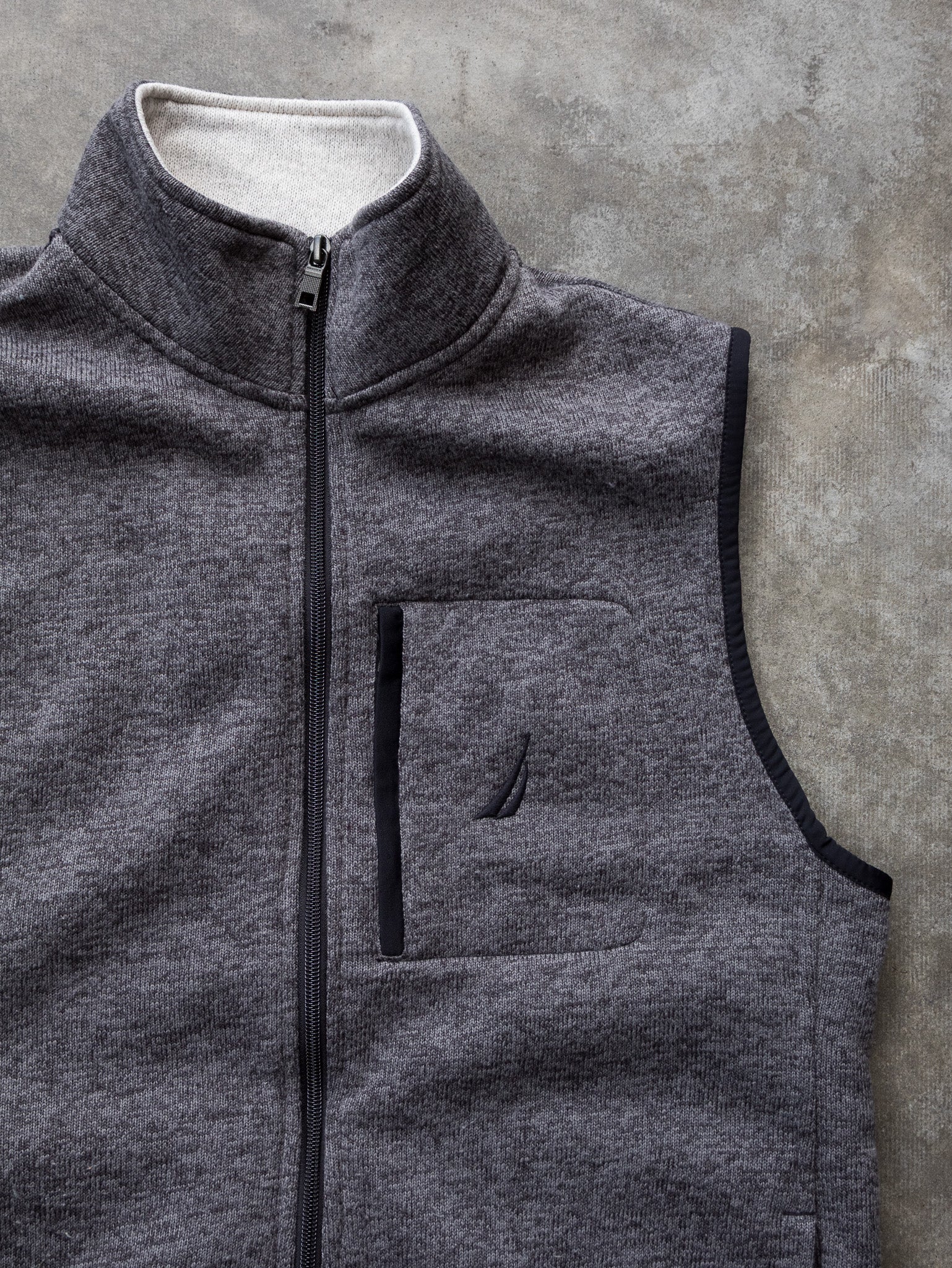 Vintage Grey Marle Nautica Vest (M)