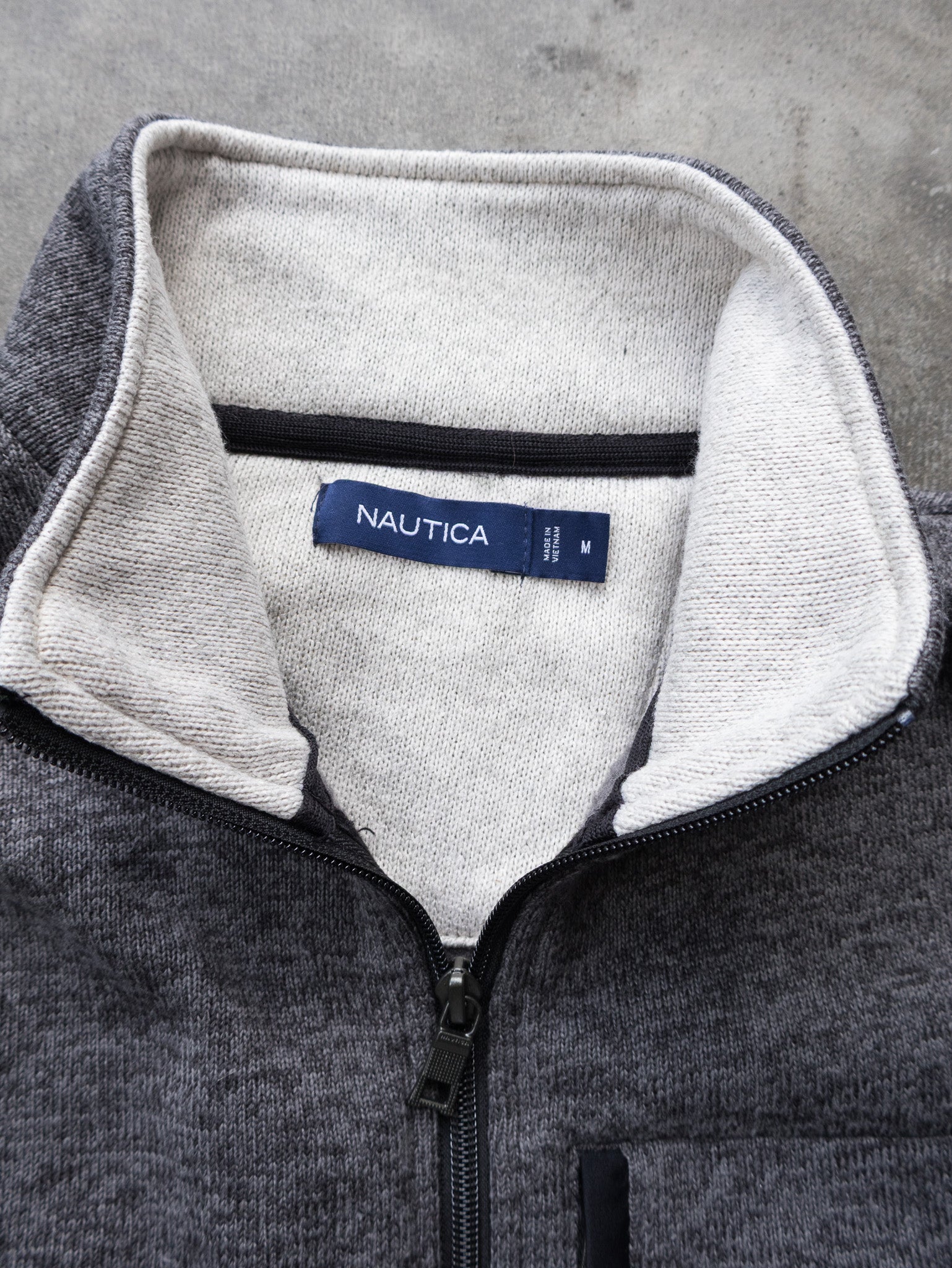 Vintage Grey Marle Nautica Vest (M)