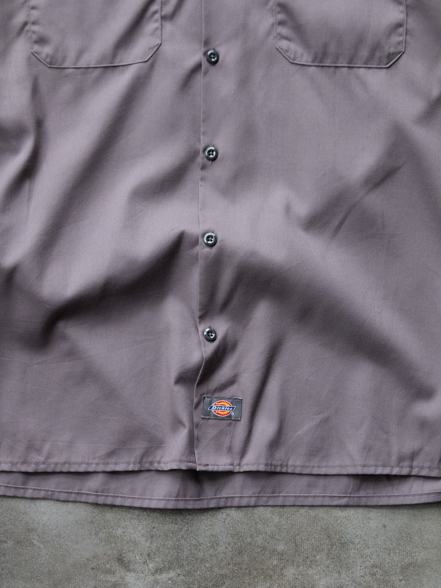 Vintage Taupe Dickies Work Shirt (XL)