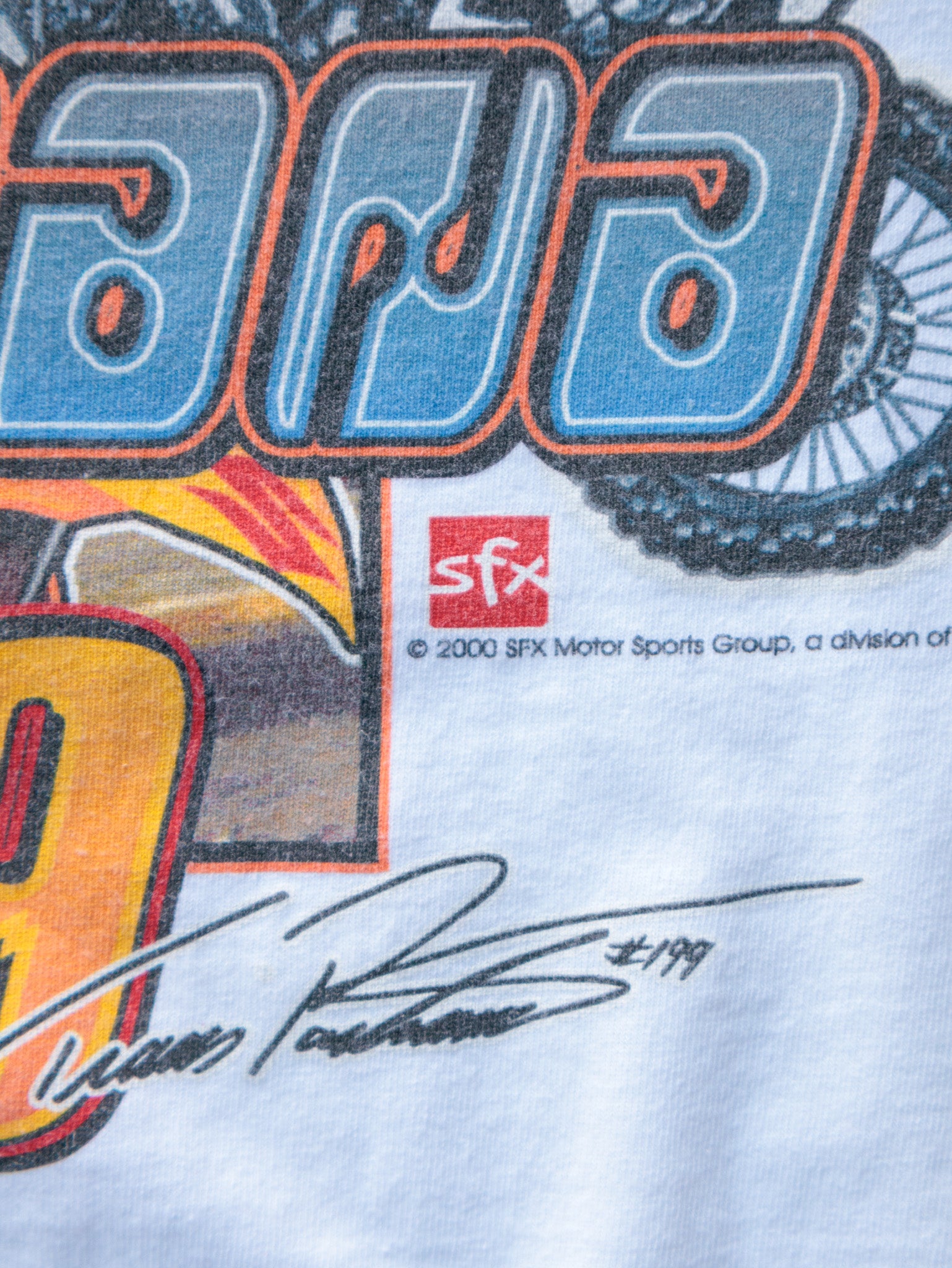 Vintage 2000 White Travis Pastrana 199 Tee (XL)