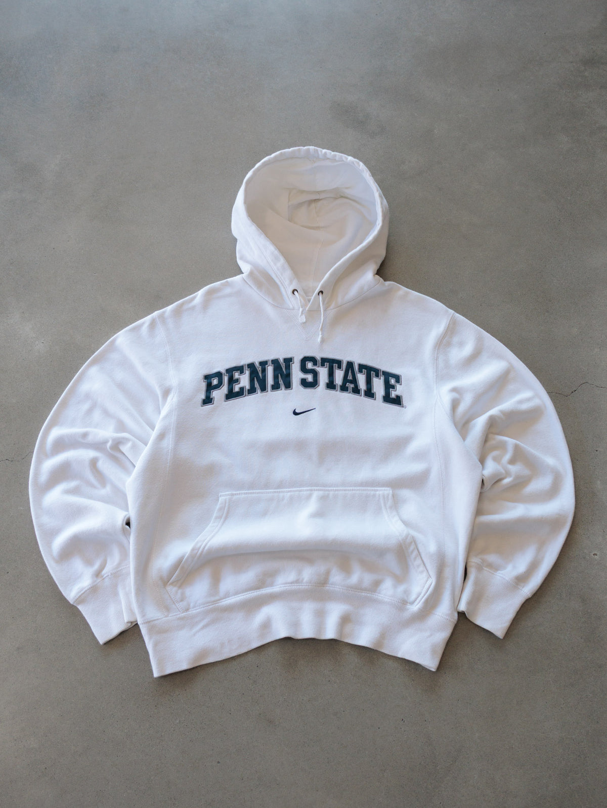 Vintage 00s White Nike Penn State Hoodie (M)