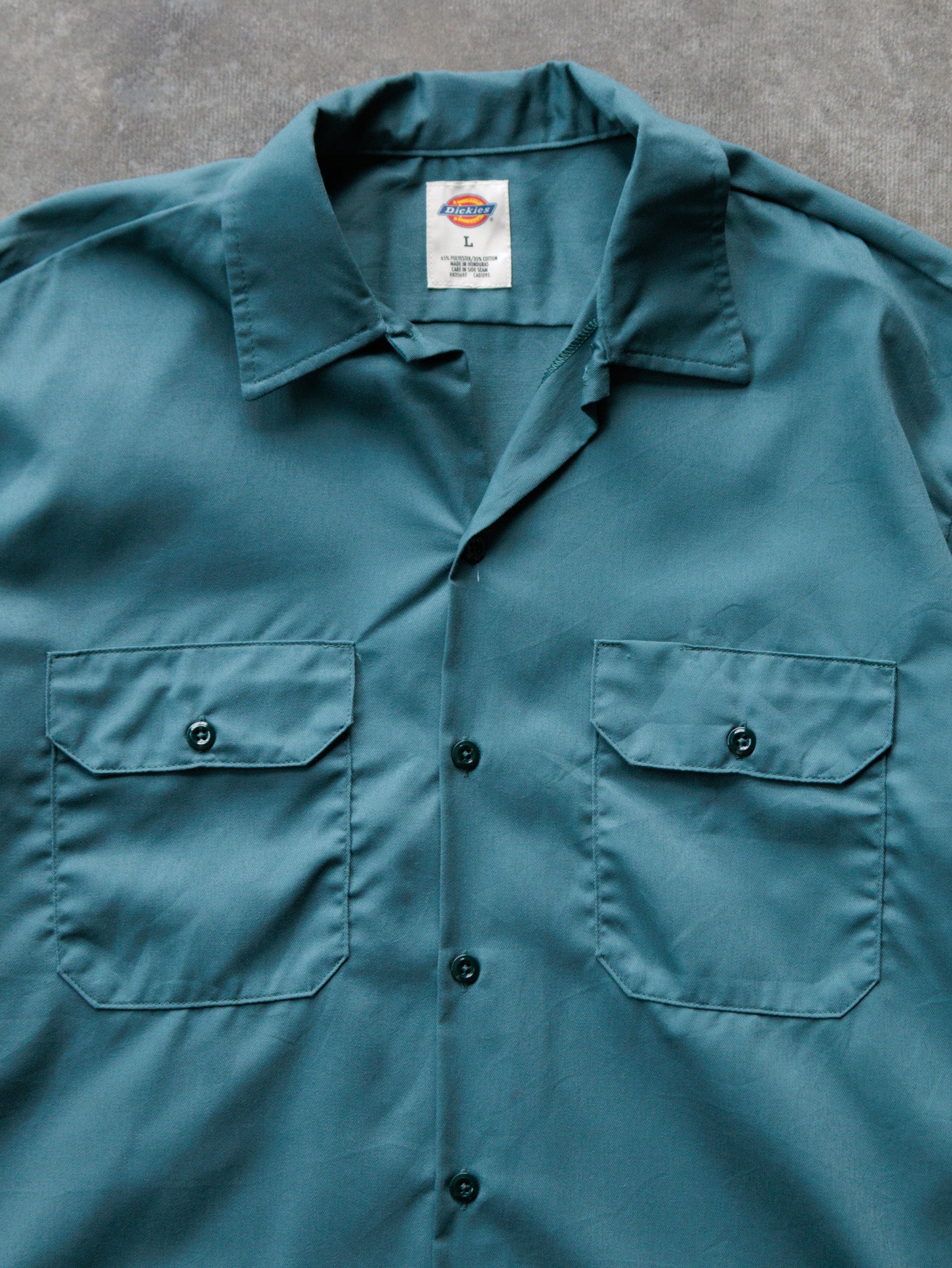 Vintage 00s Teal Dickies Work Shirt (L)