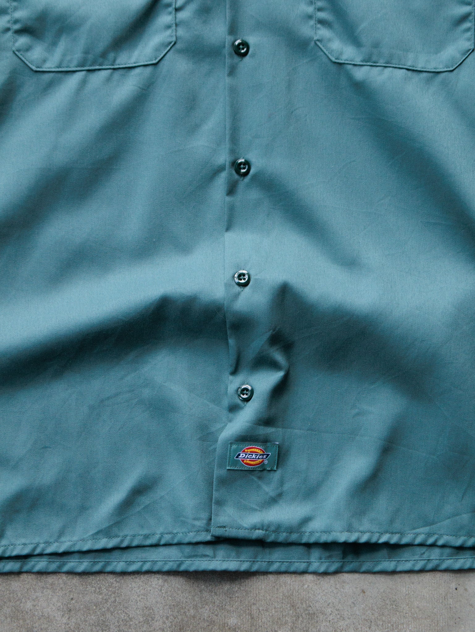 Vintage 00s Teal Dickies Work Shirt (L)