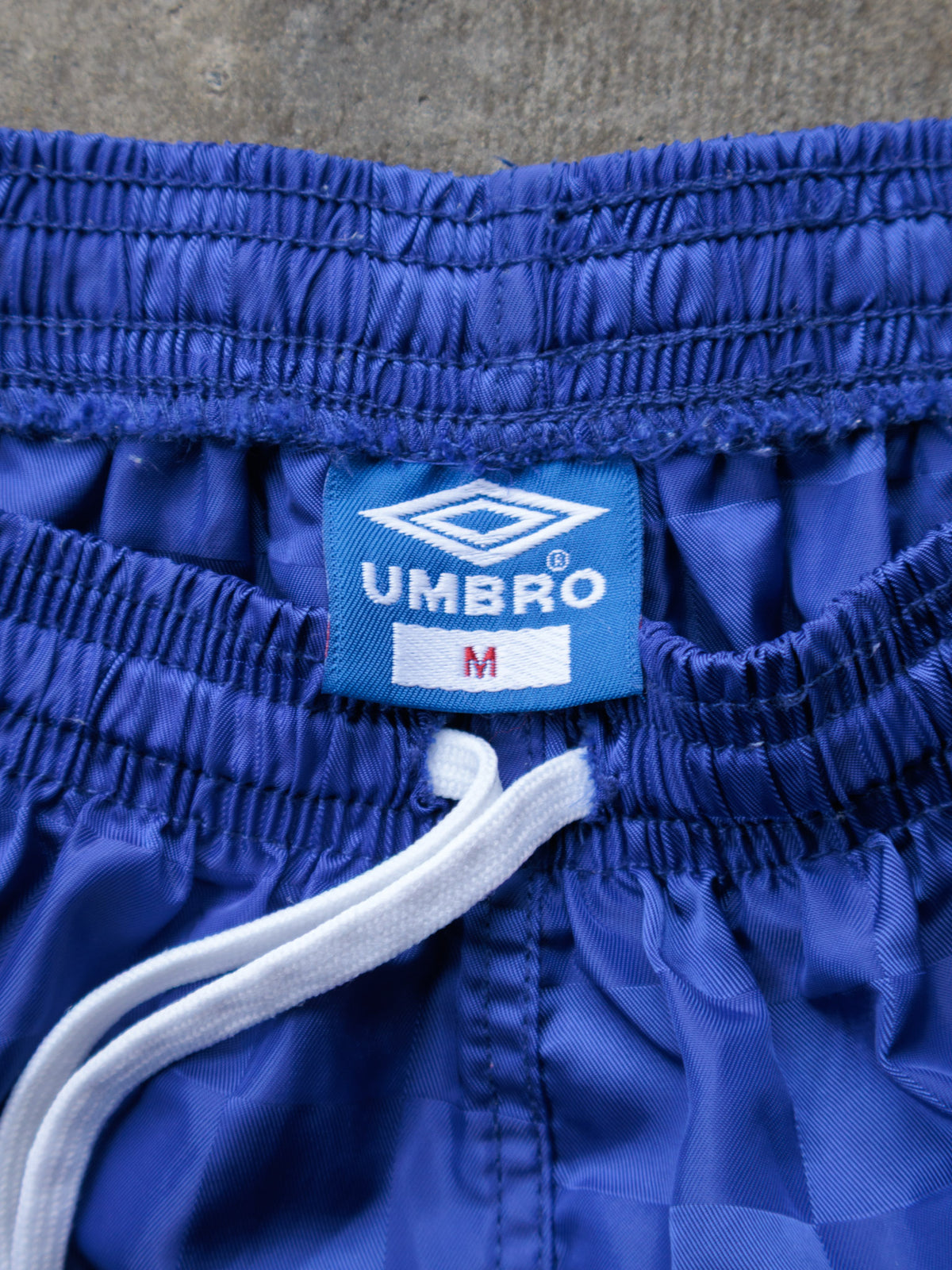 Vintage 90s Blue Umbro Checkerboard Shorts (M)