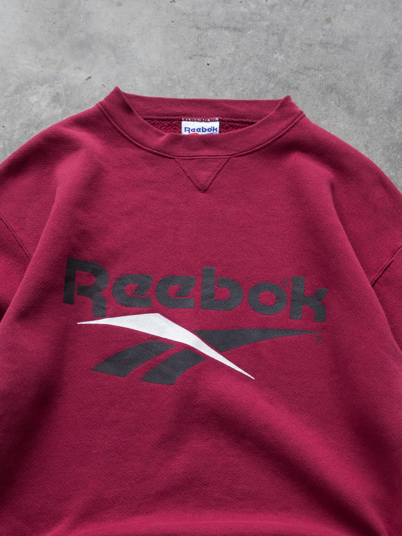 Vintage 90s Maroon Reebok Sweatshirt (M)