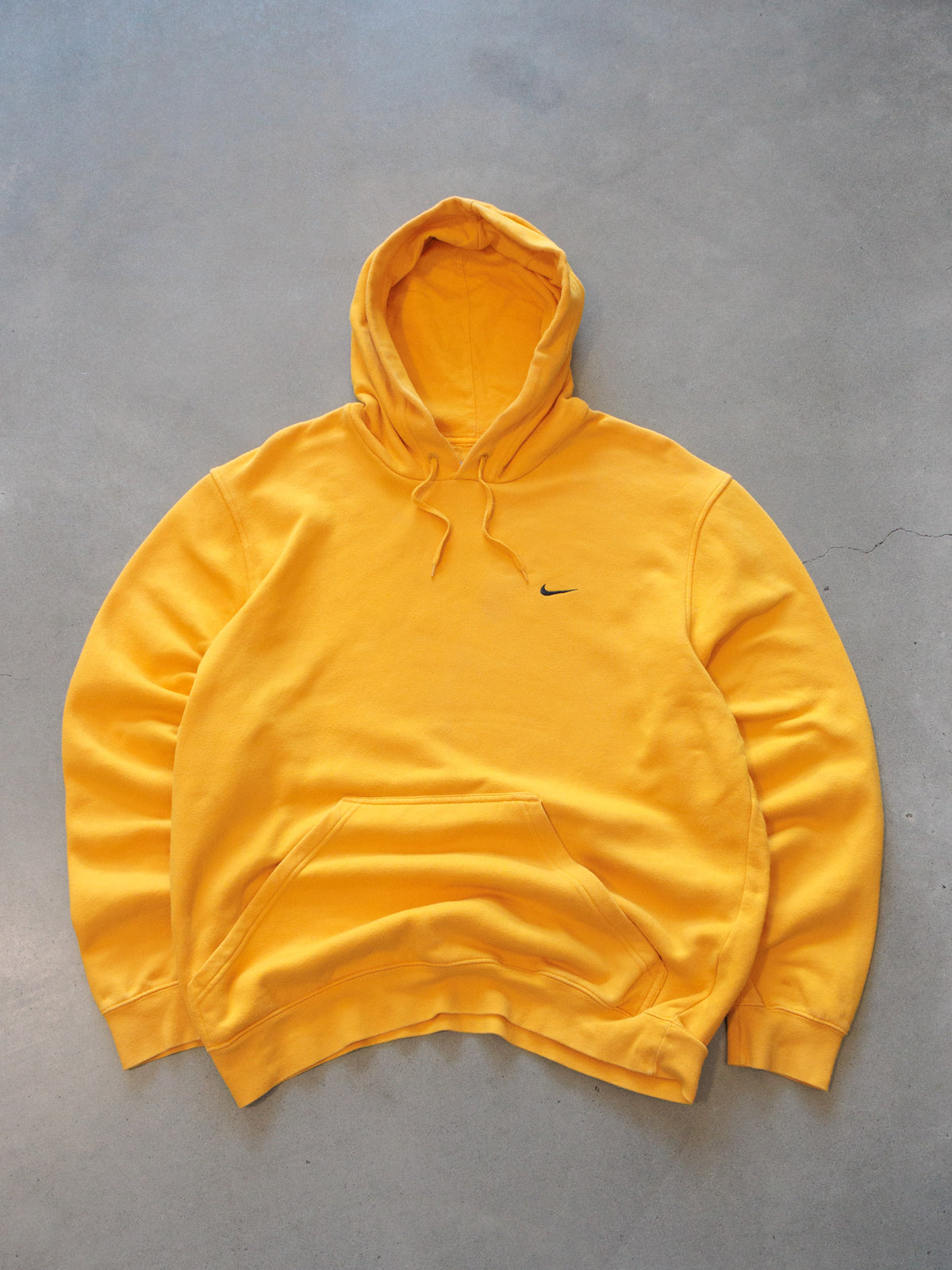 Vintage 00s Yellow Nike Hoodie (L)