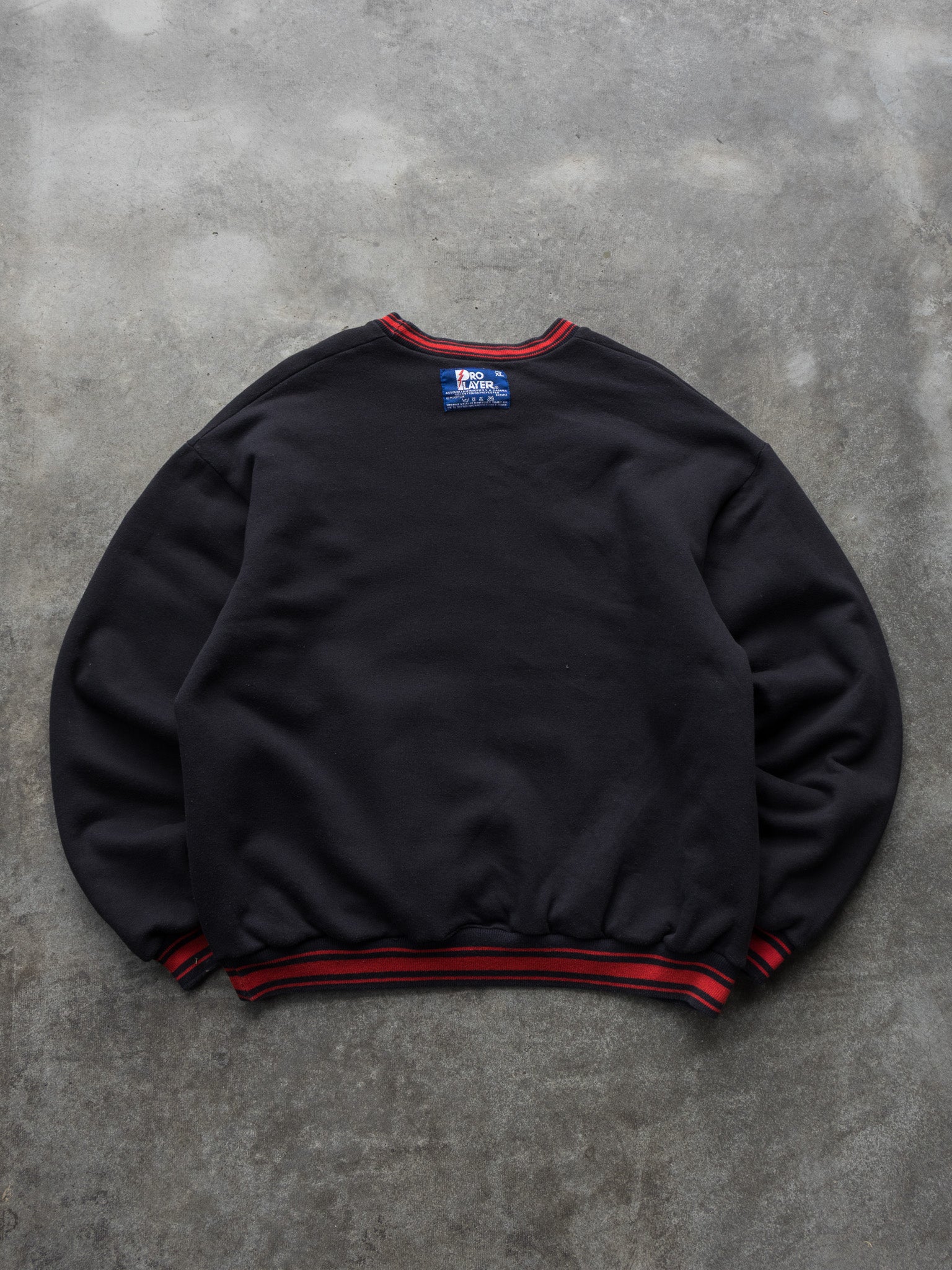 Vintage Black & Red Kansas City Chiefs Reversible Sweatshirt (XL)