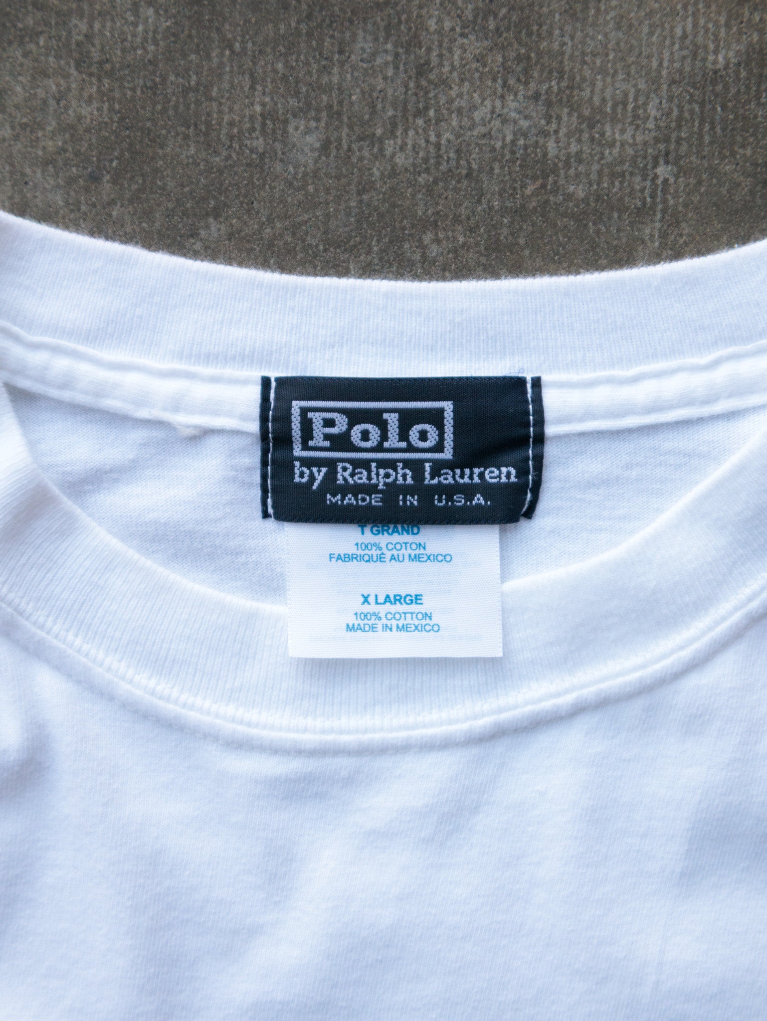 Vintage 90s White Polo Sport Ralph Lauren Tee (XL)