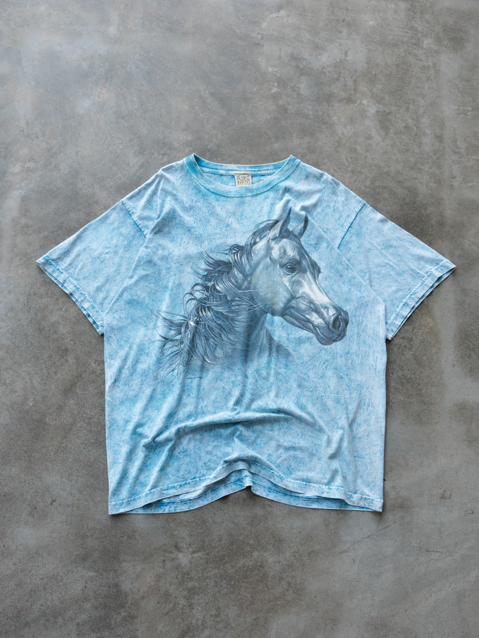 Vintage Blue Habitat Horse Tee (XL)